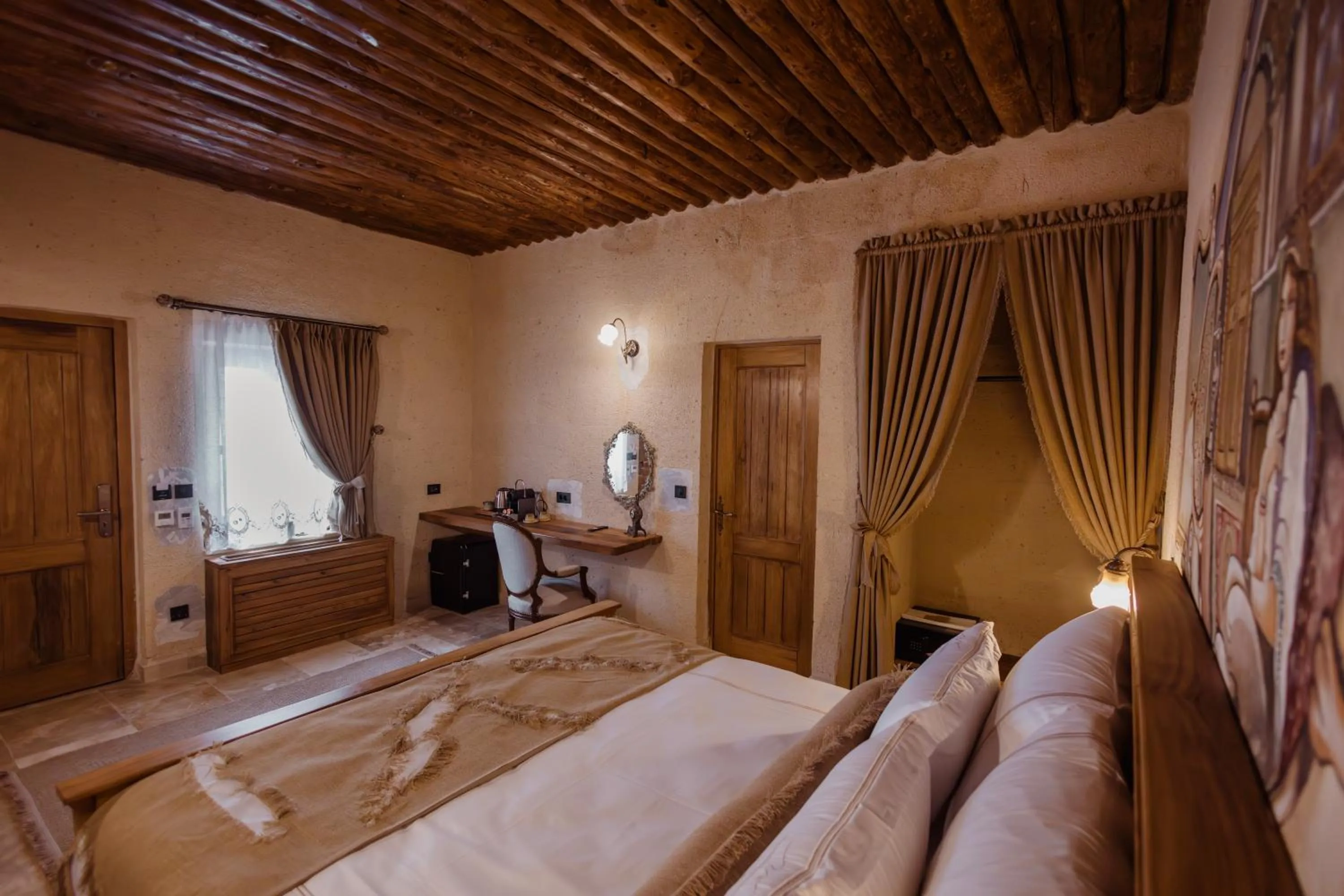 Coffee/tea facilities, Bed in The Kingdom Of Cappadocia Luxury Cave Hotel