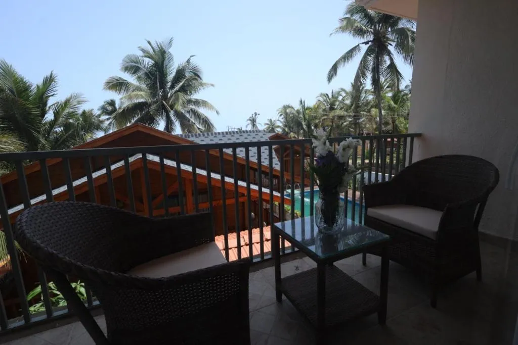 Balcony/Terrace in Foxoso Aaristo Baga Beach Resort