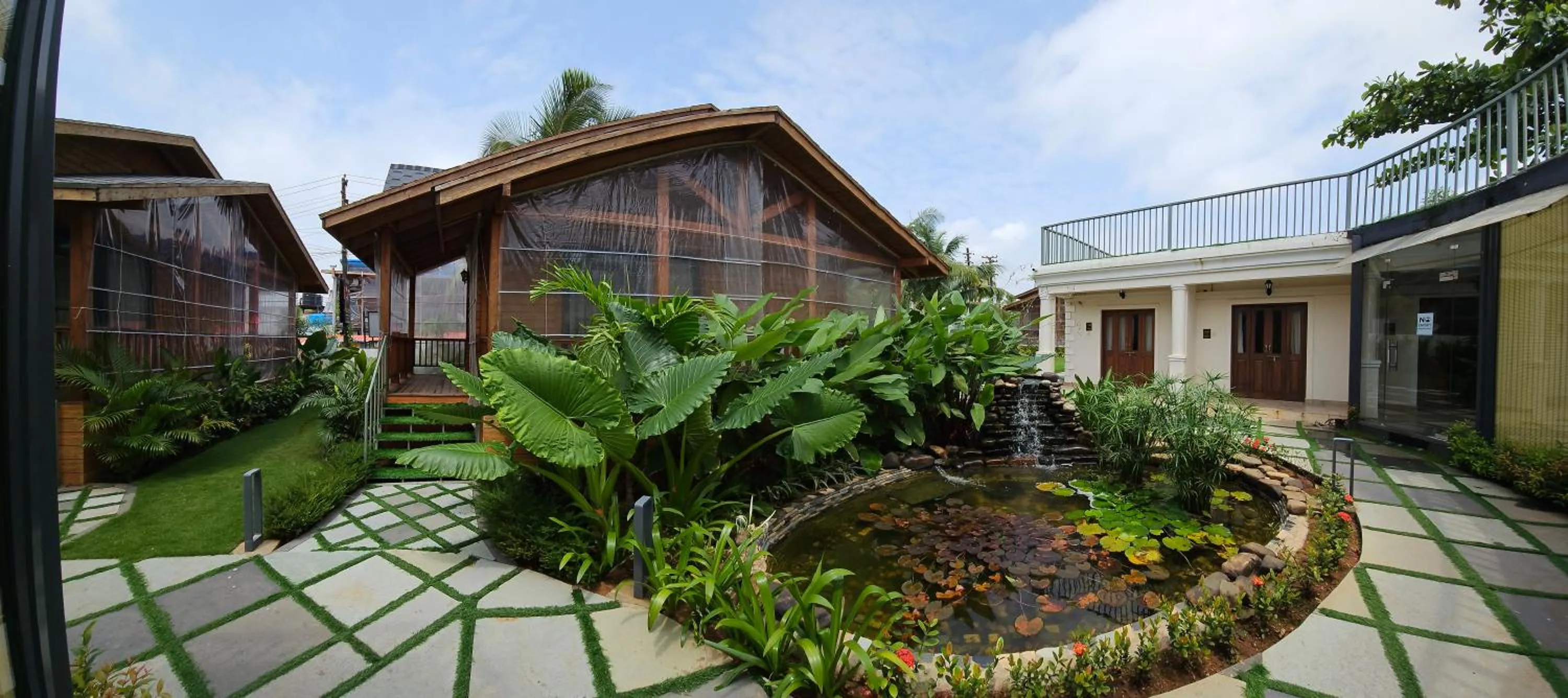 Property building in Foxoso Aaristo Baga Beach Resort