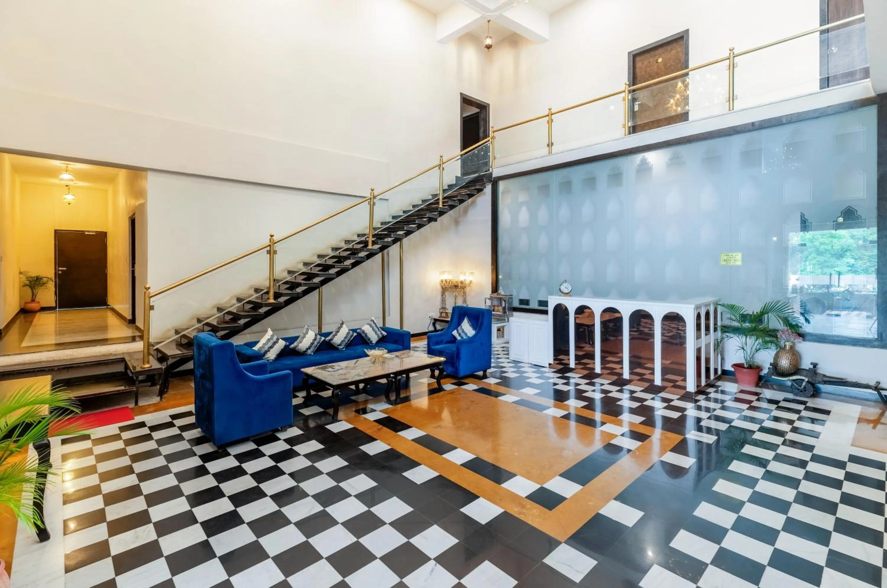 Seating area in Surya Kothi Resort