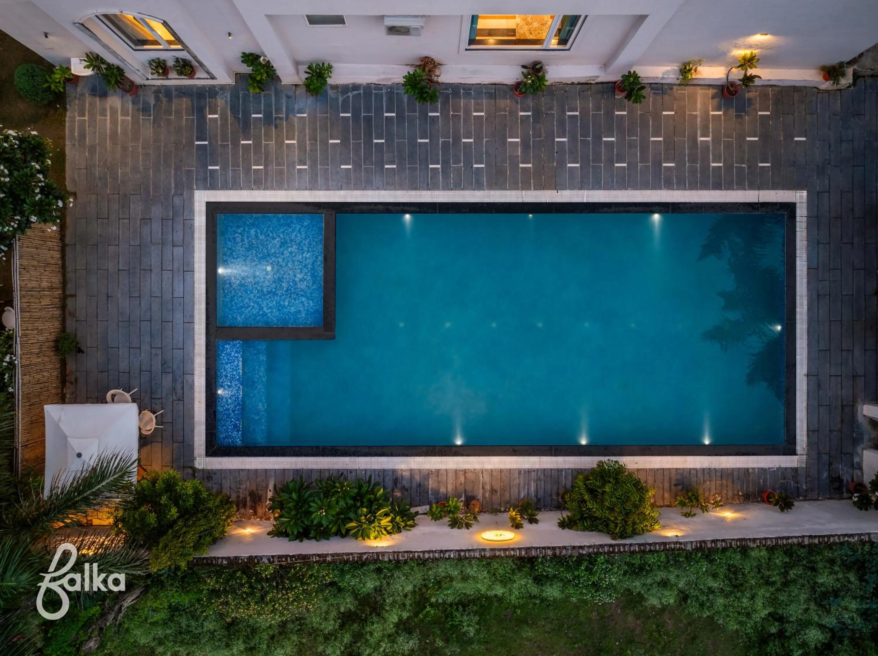 Pool view in Surya Kothi Resort