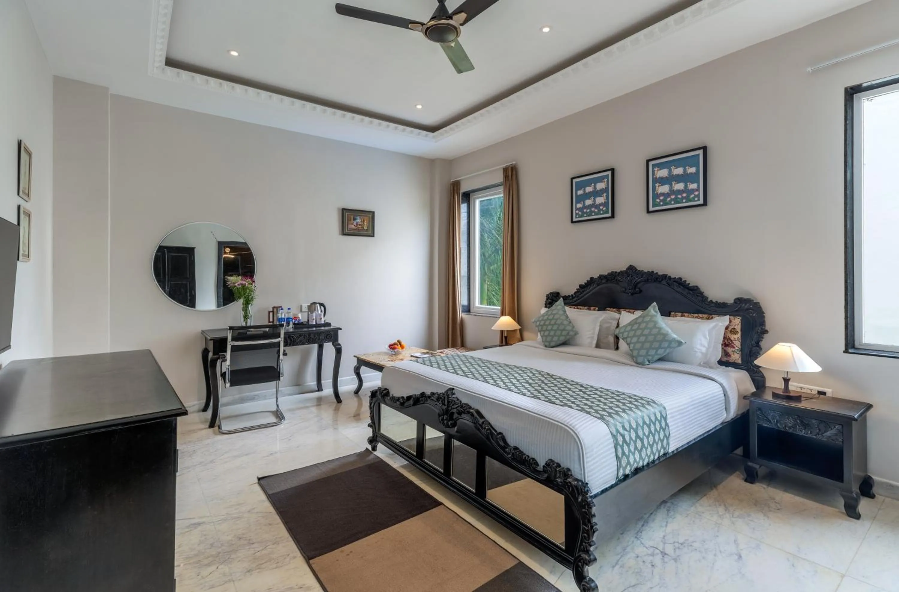 Bed in Surya Kothi Resort