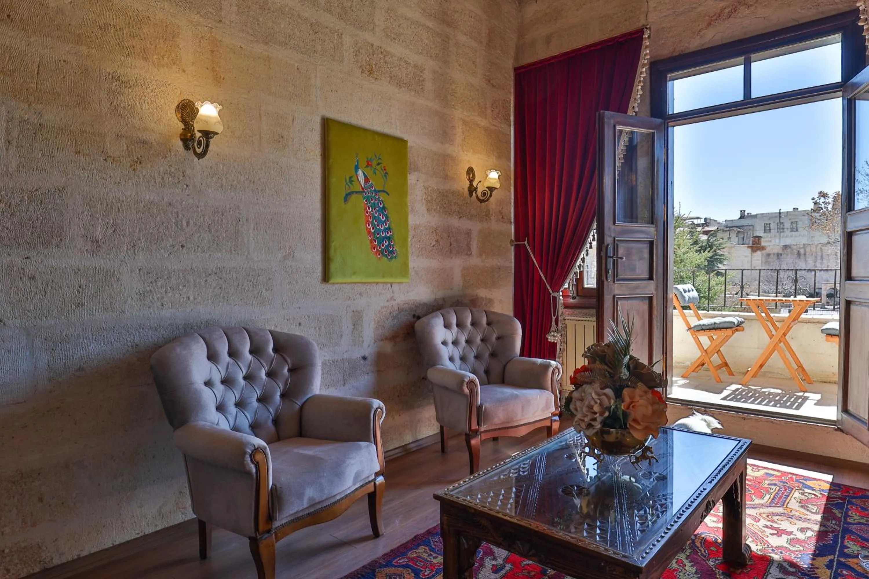 Seating area in Hotel Asia Minor