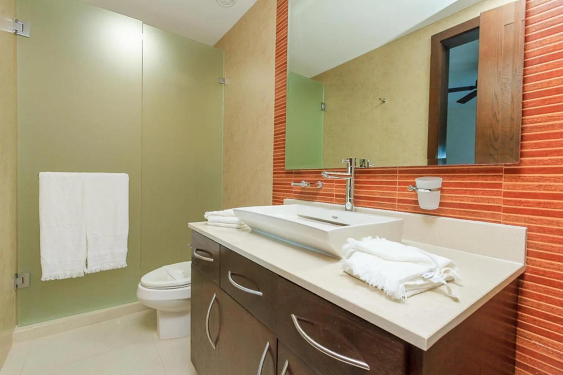 Bathroom in Luxury Condos at Mareazul Beachfront Complex with Resort-Style Amenities