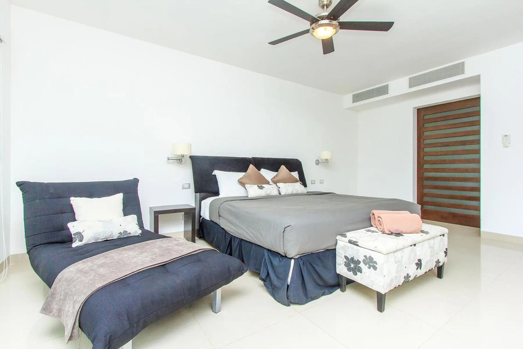 Bed in Luxury Condos at Mareazul Beachfront Complex with Resort-Style Amenities
