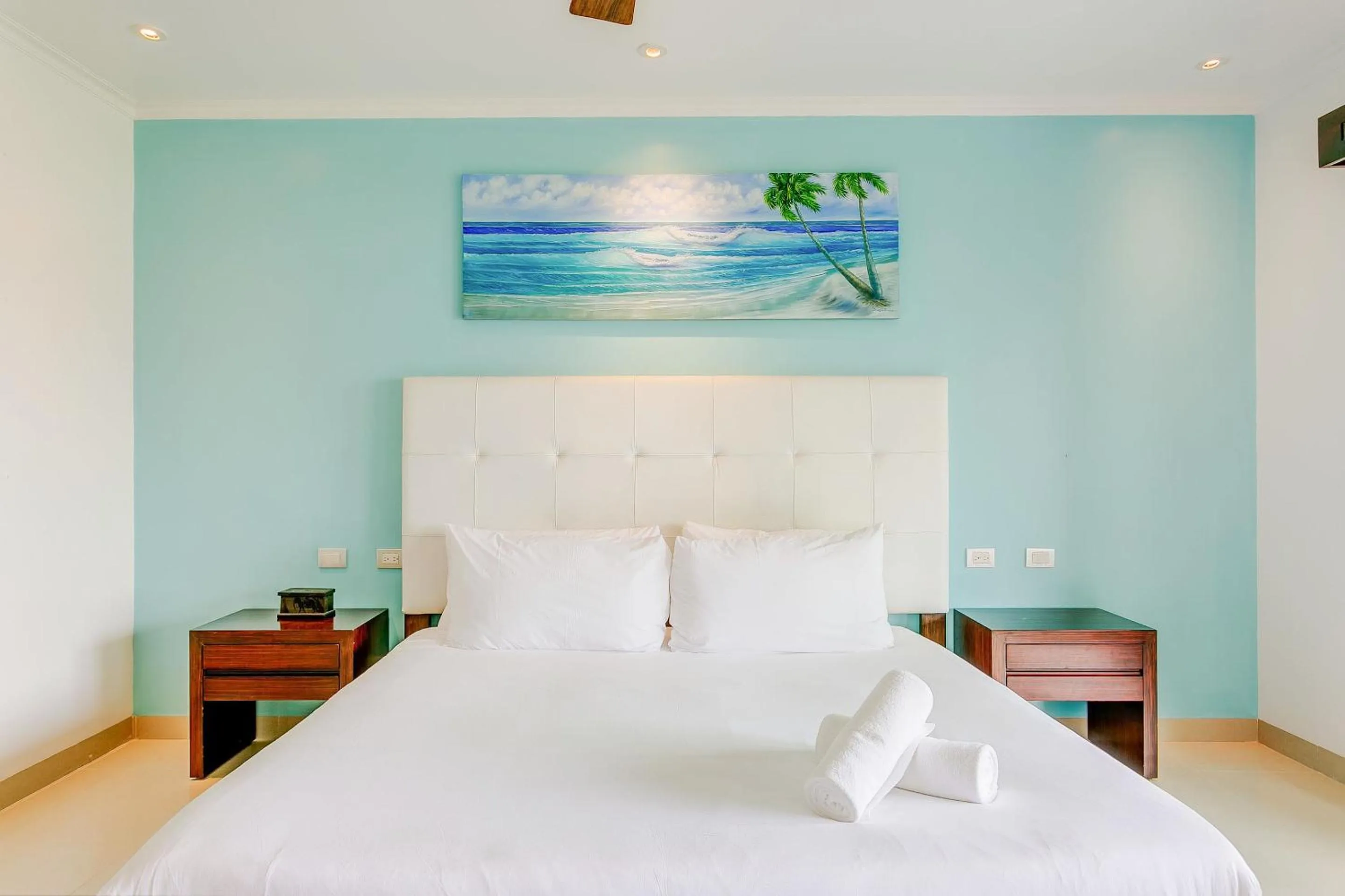 Bedroom, Bed in Luxury Condos at Mareazul Beachfront Complex with Resort-Style Amenities