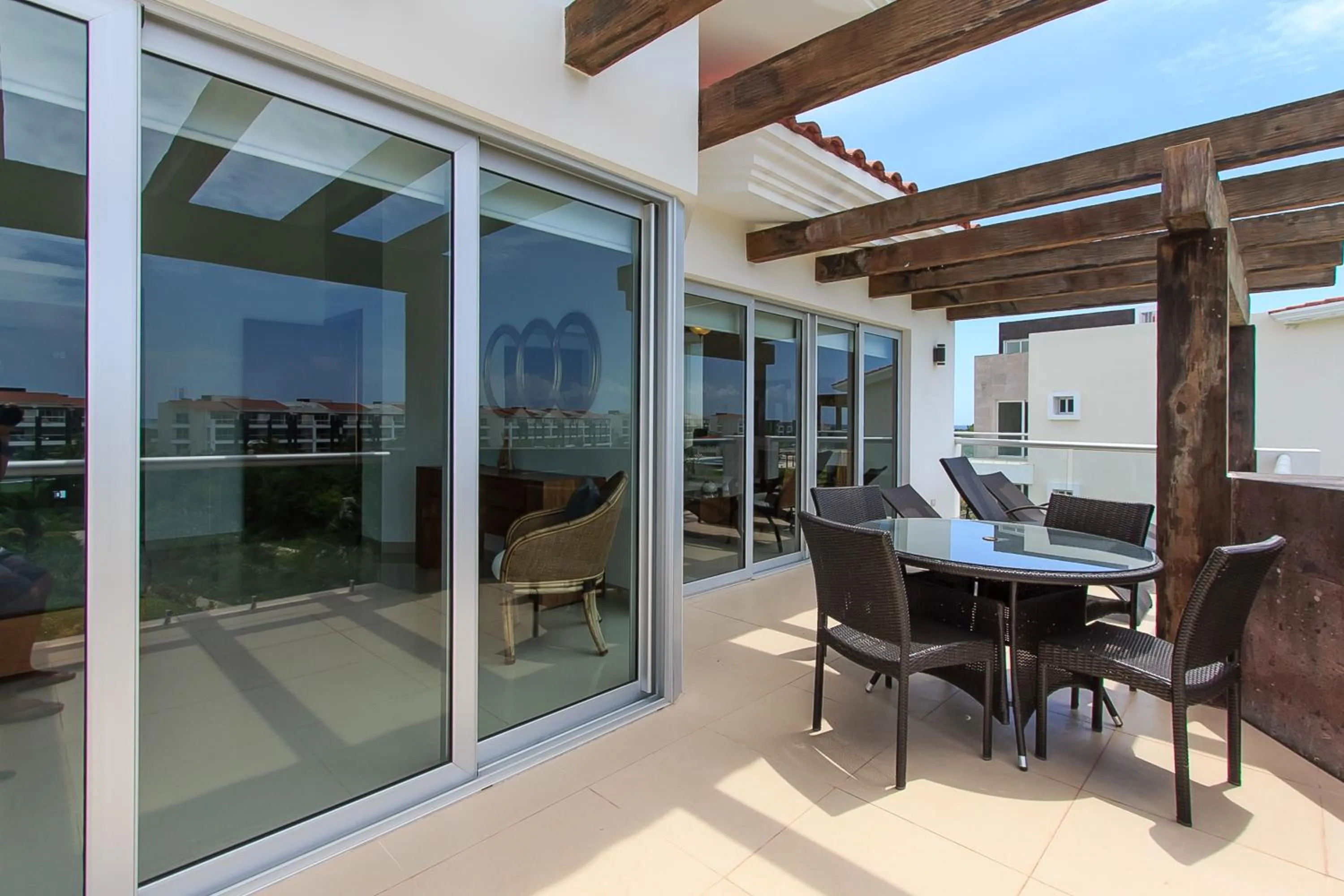 Balcony/Terrace in Luxury Condos at Mareazul Beachfront Complex with Resort-Style Amenities
