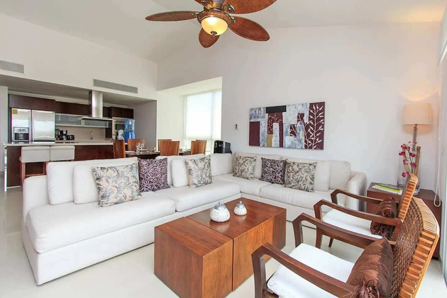 Kitchen or kitchenette in Luxury Condos at Mareazul Beachfront Complex with Resort-Style Amenities