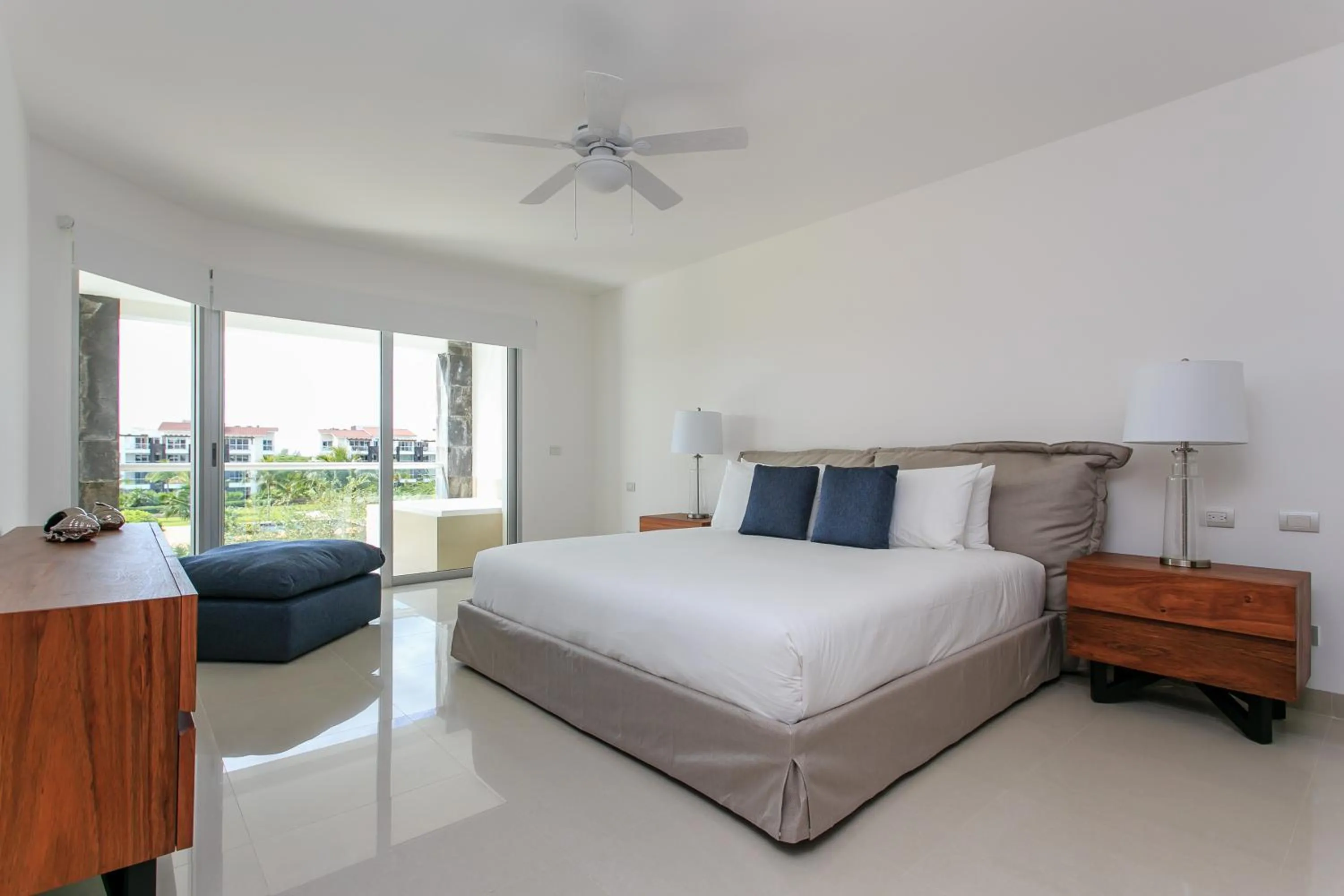 Bedroom, Bed in Luxury Condos at Mareazul Beachfront Complex with Resort-Style Amenities