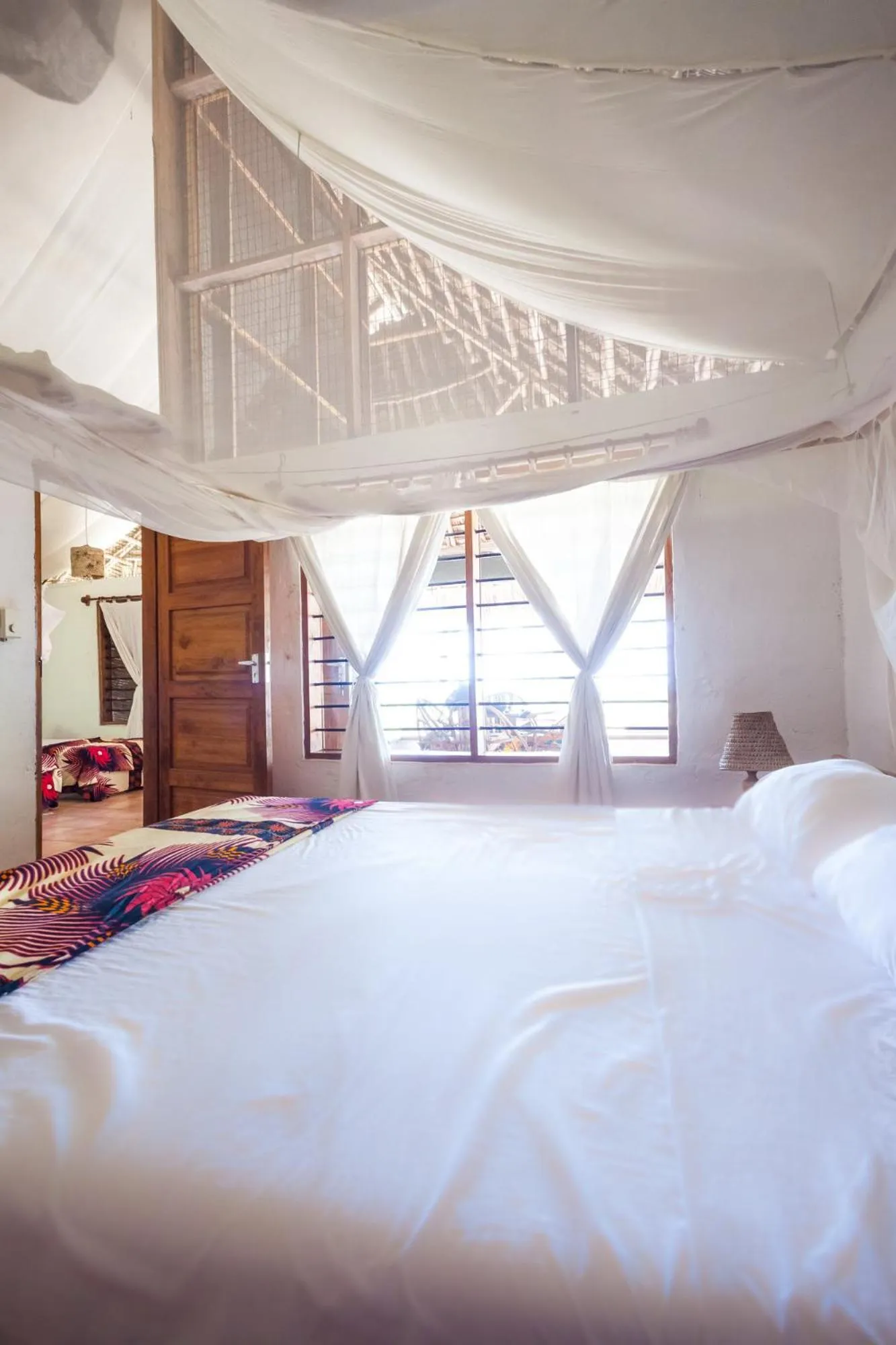 Bed in Capricorn Beach Cottages