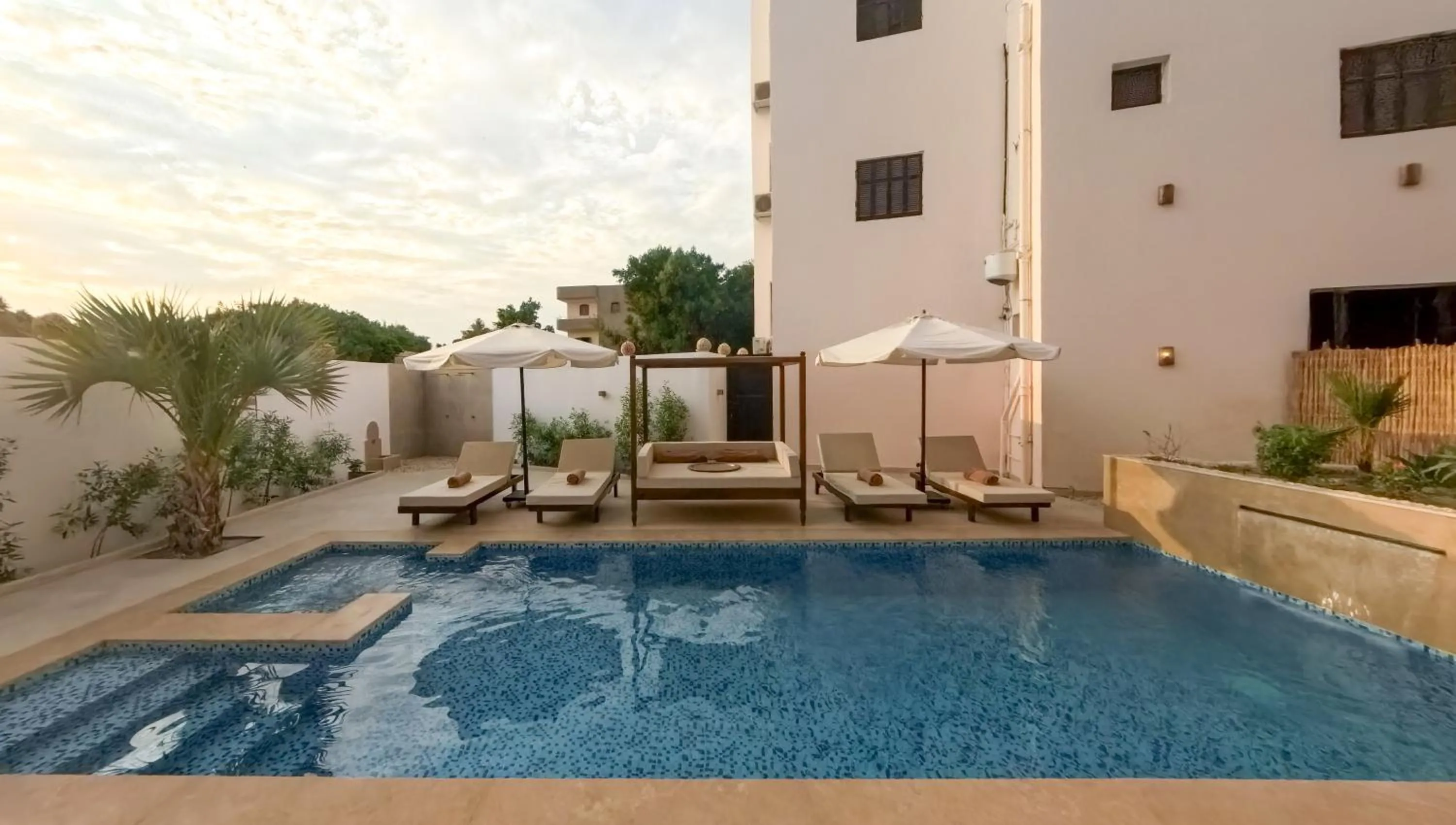Pool view in Al Wadi Boutique Hotel