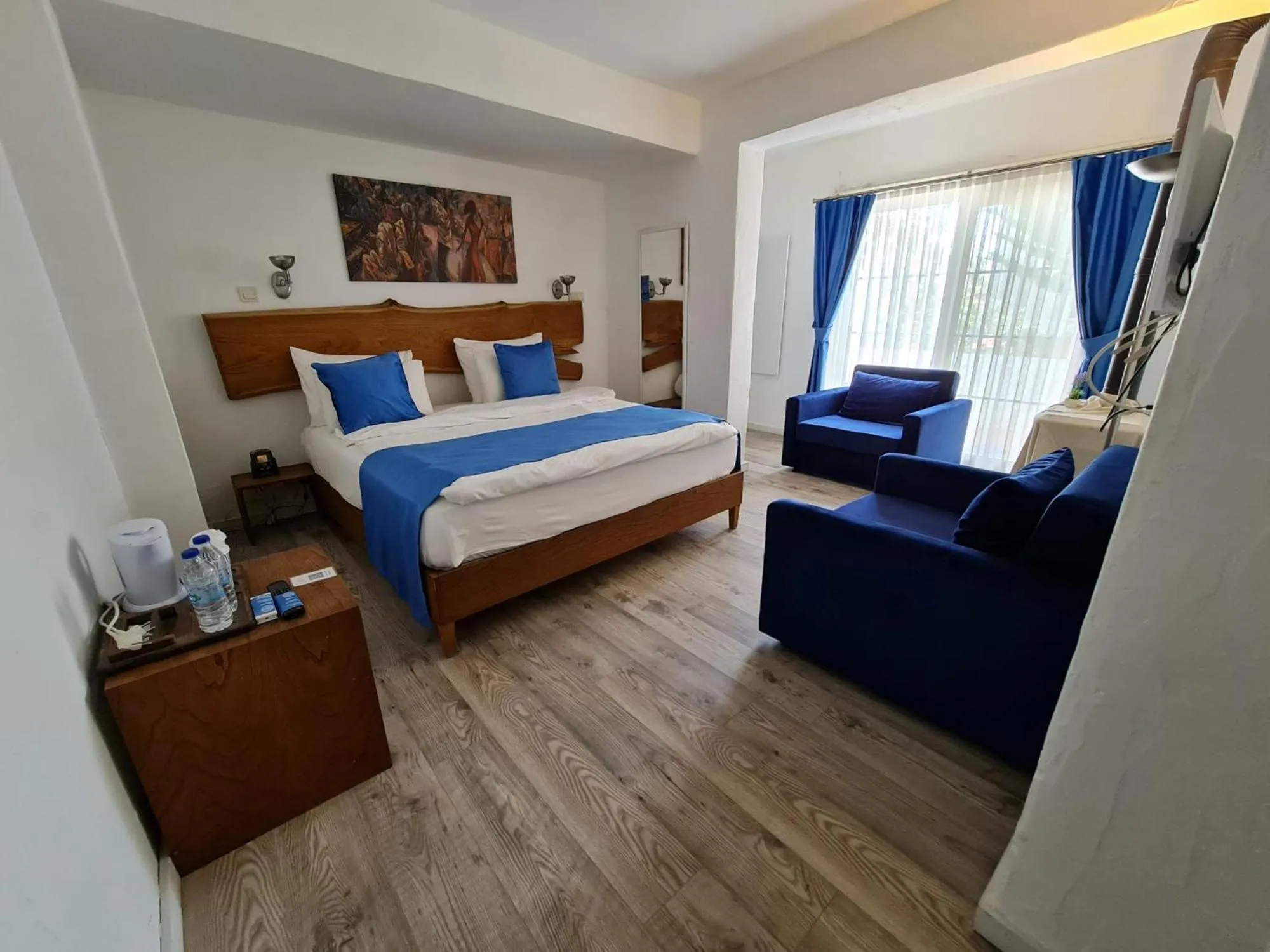 Photo of the whole room, Bed in Rebetiko Hotel