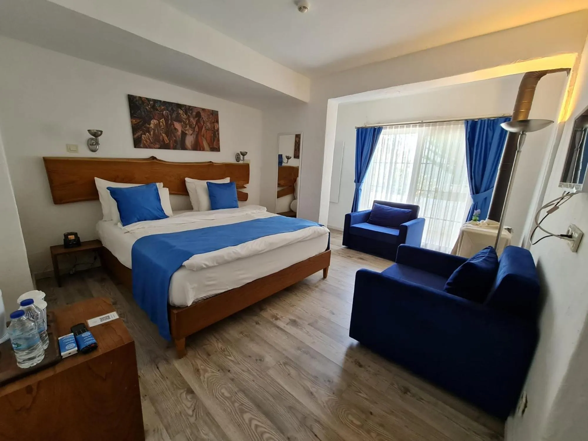 Photo of the whole room, Bed in Rebetiko Hotel