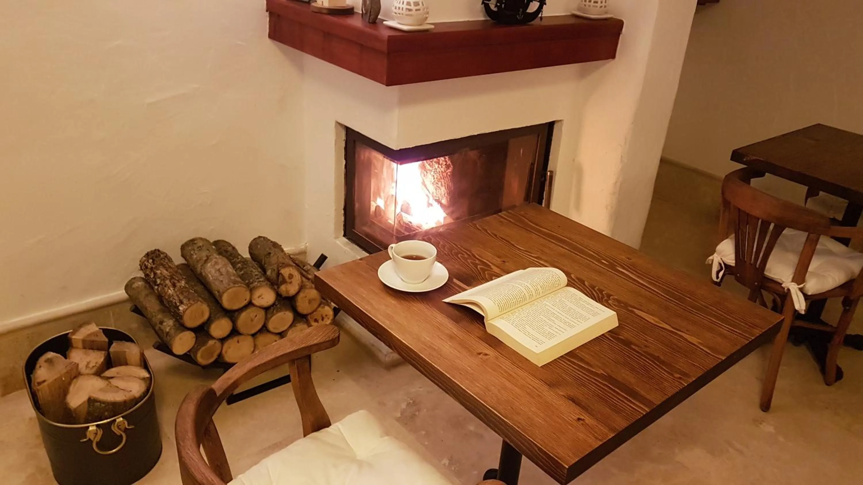 Seating area in Rebetiko Hotel