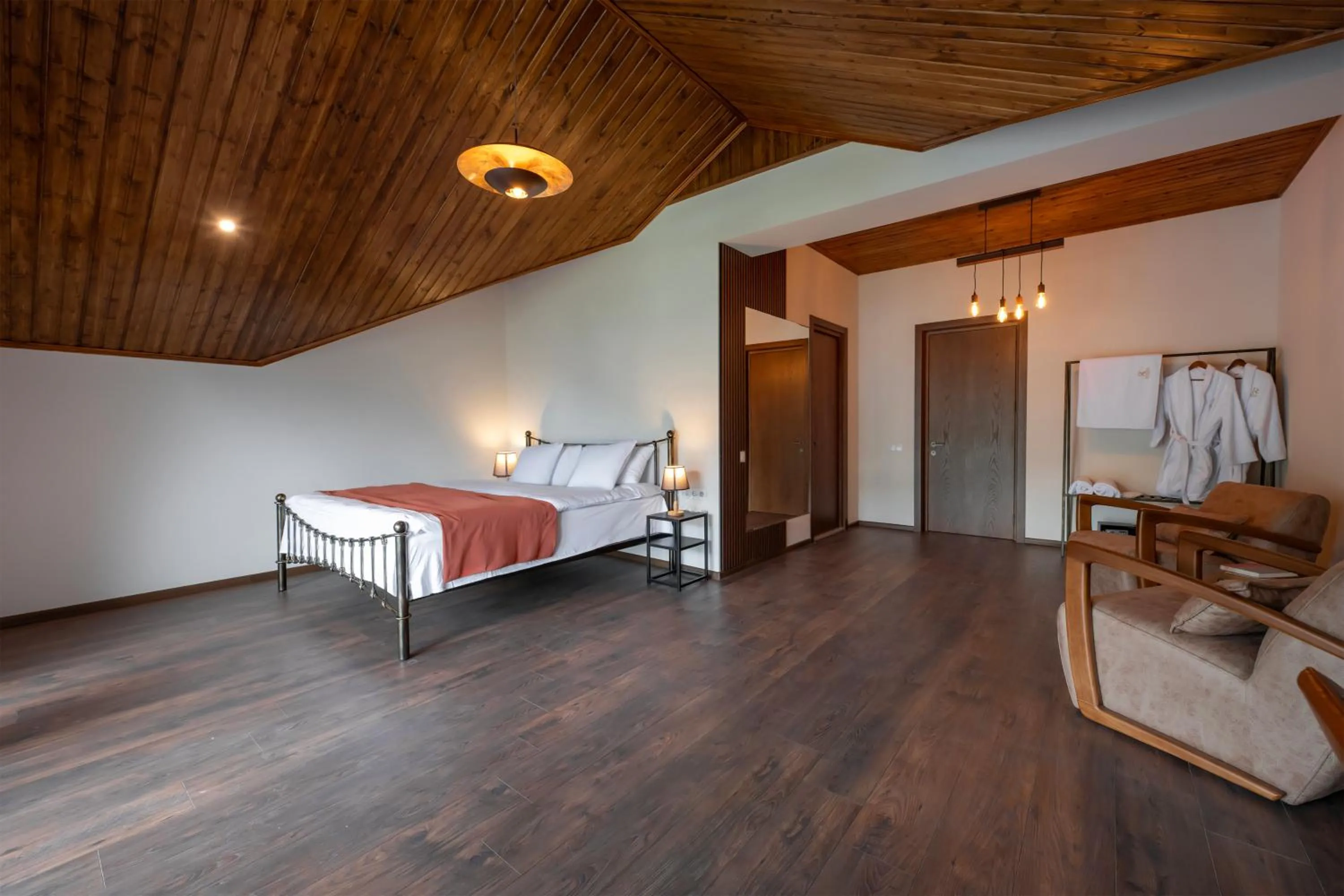 Bedroom, Bed in Residence Kazbegi