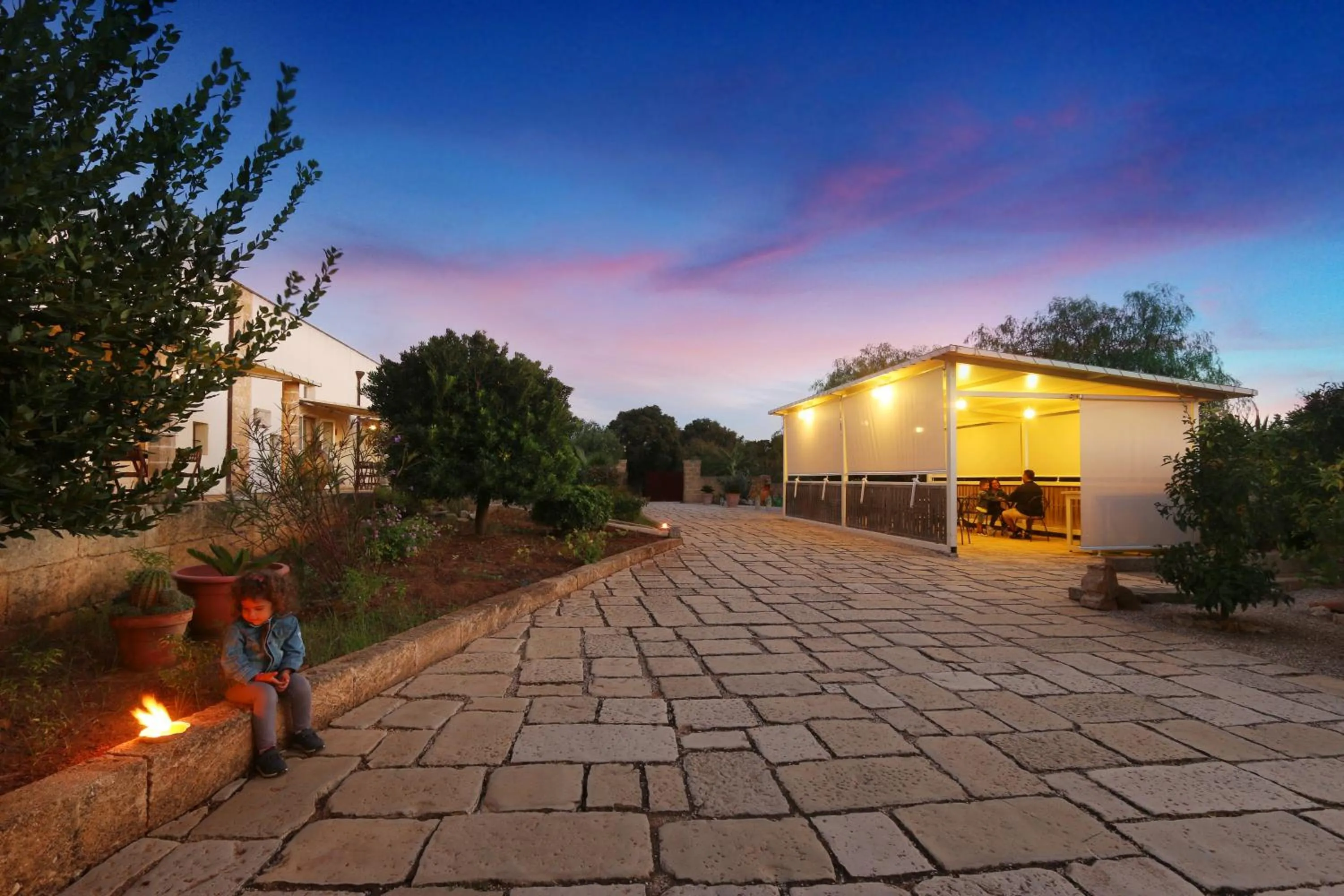 Patio in Antica Masseria Pescu
