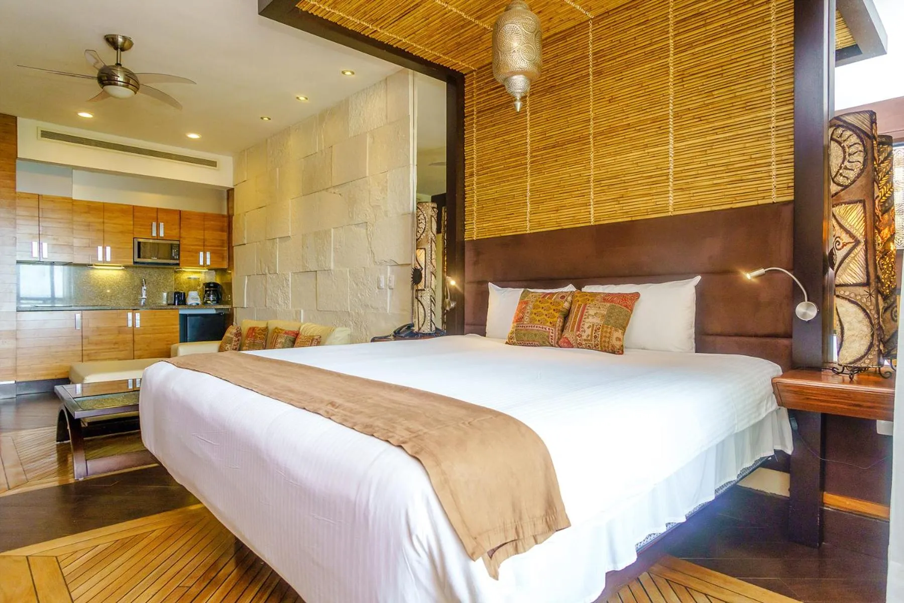 Bed in Aldea Thai by Stella Rentals