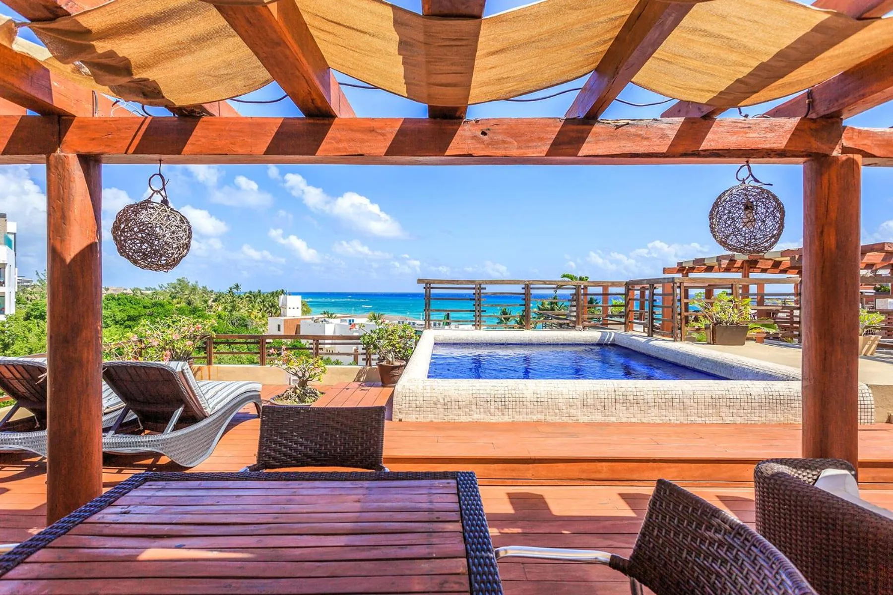 Patio in Aldea Thai by Stella Rentals