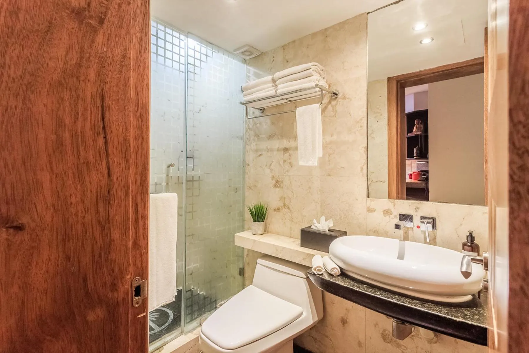 Shower in Aldea Thai by Stella Rentals