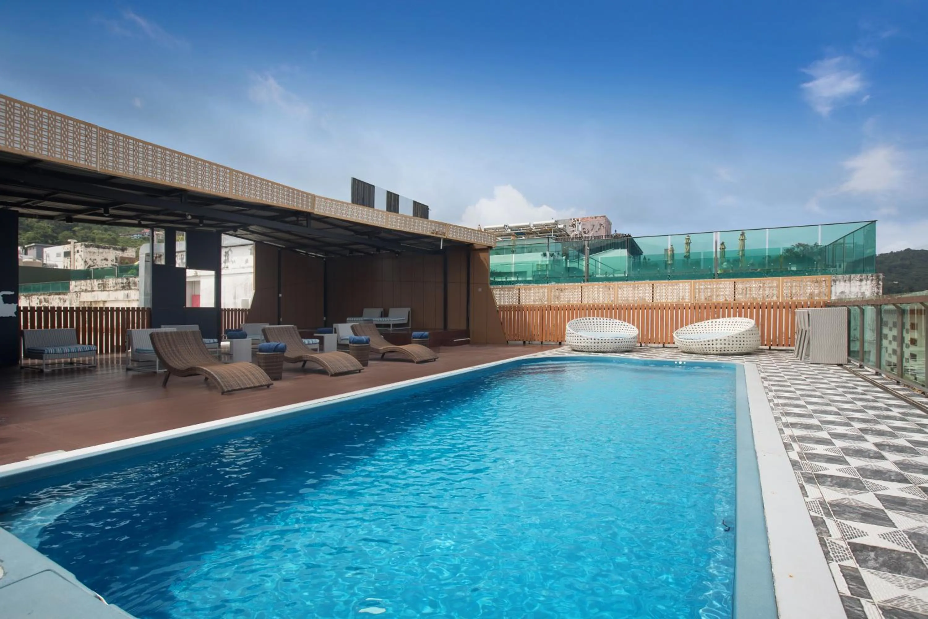 Pool view in Aspira Central Patong