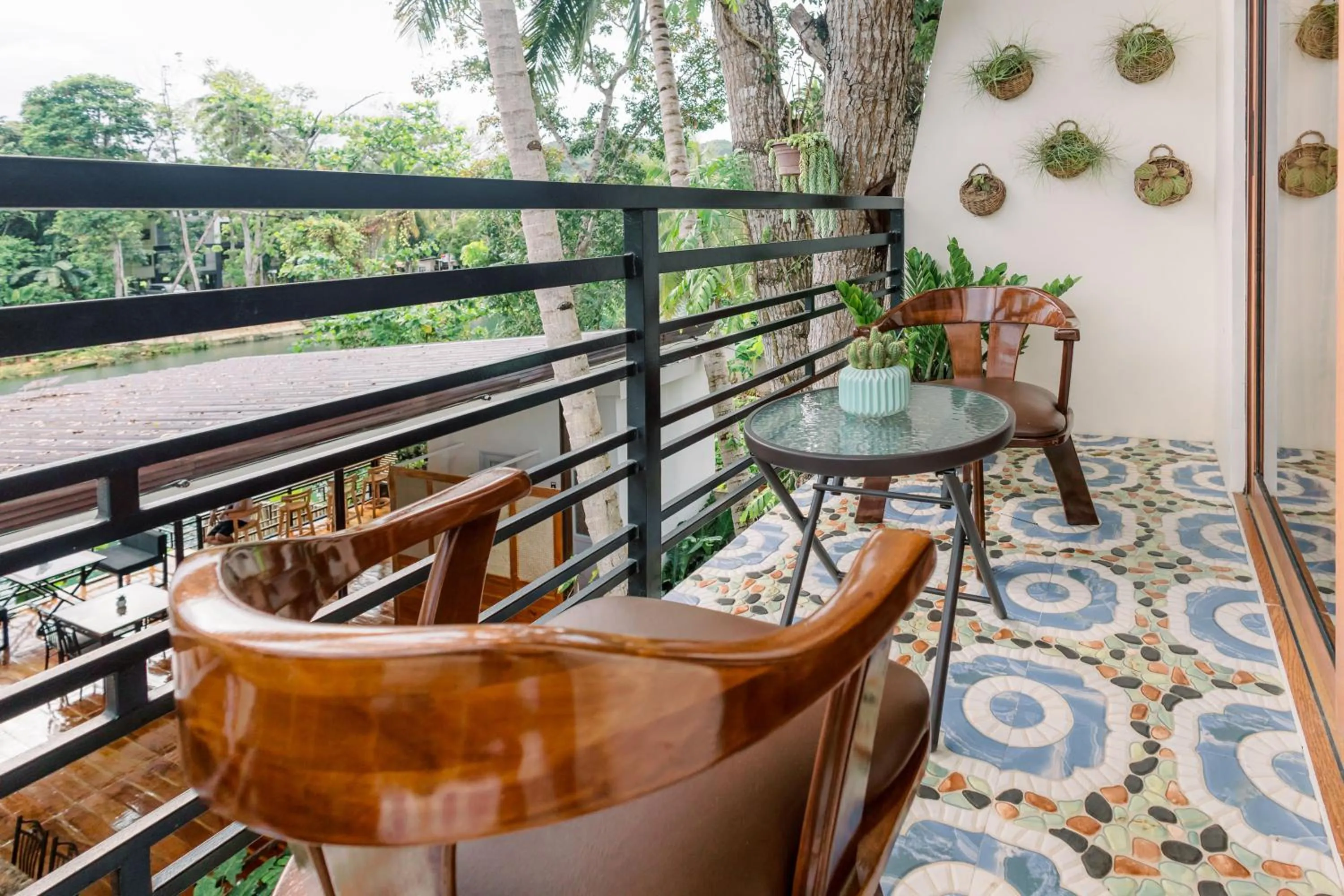 Balcony/Terrace in Loboc Riverside Inn & Restaurant