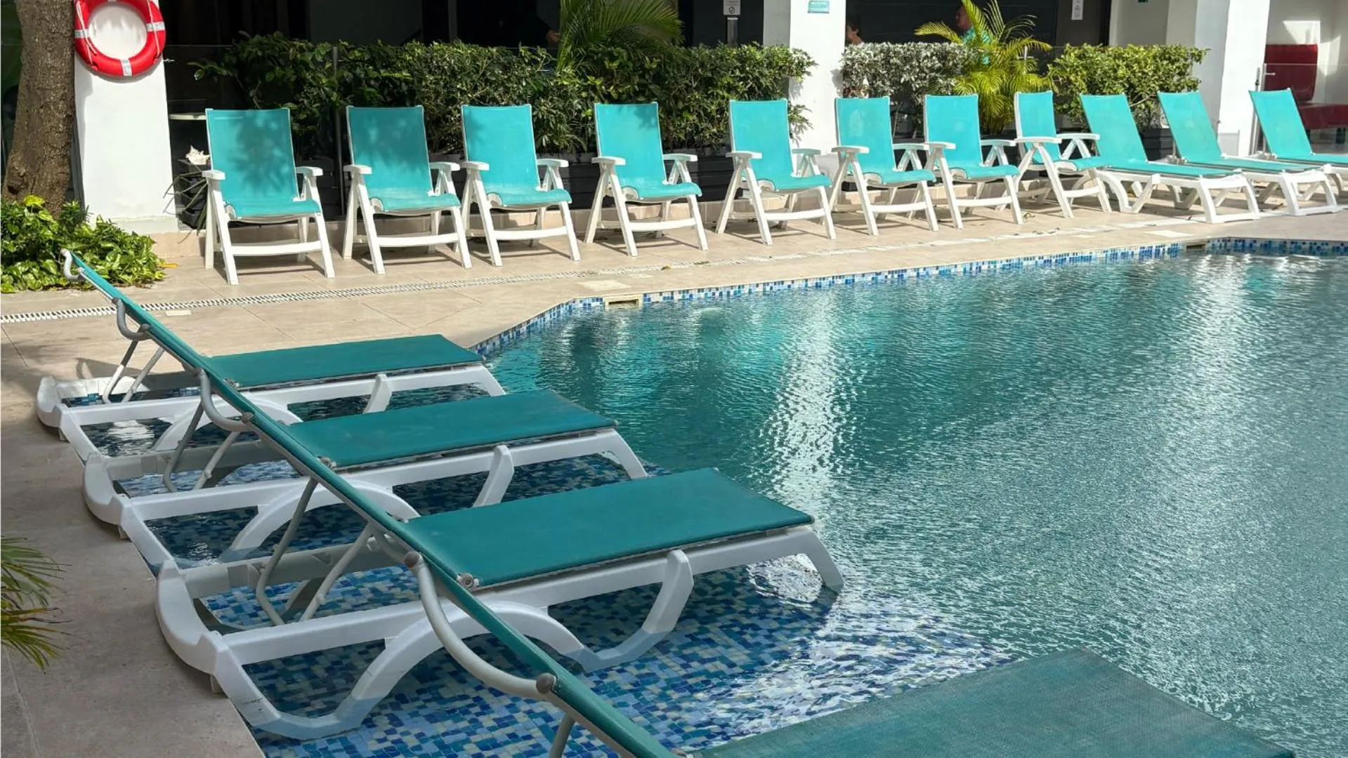 Swimming pool in Hotel Portobelo Plaza las Ámericas