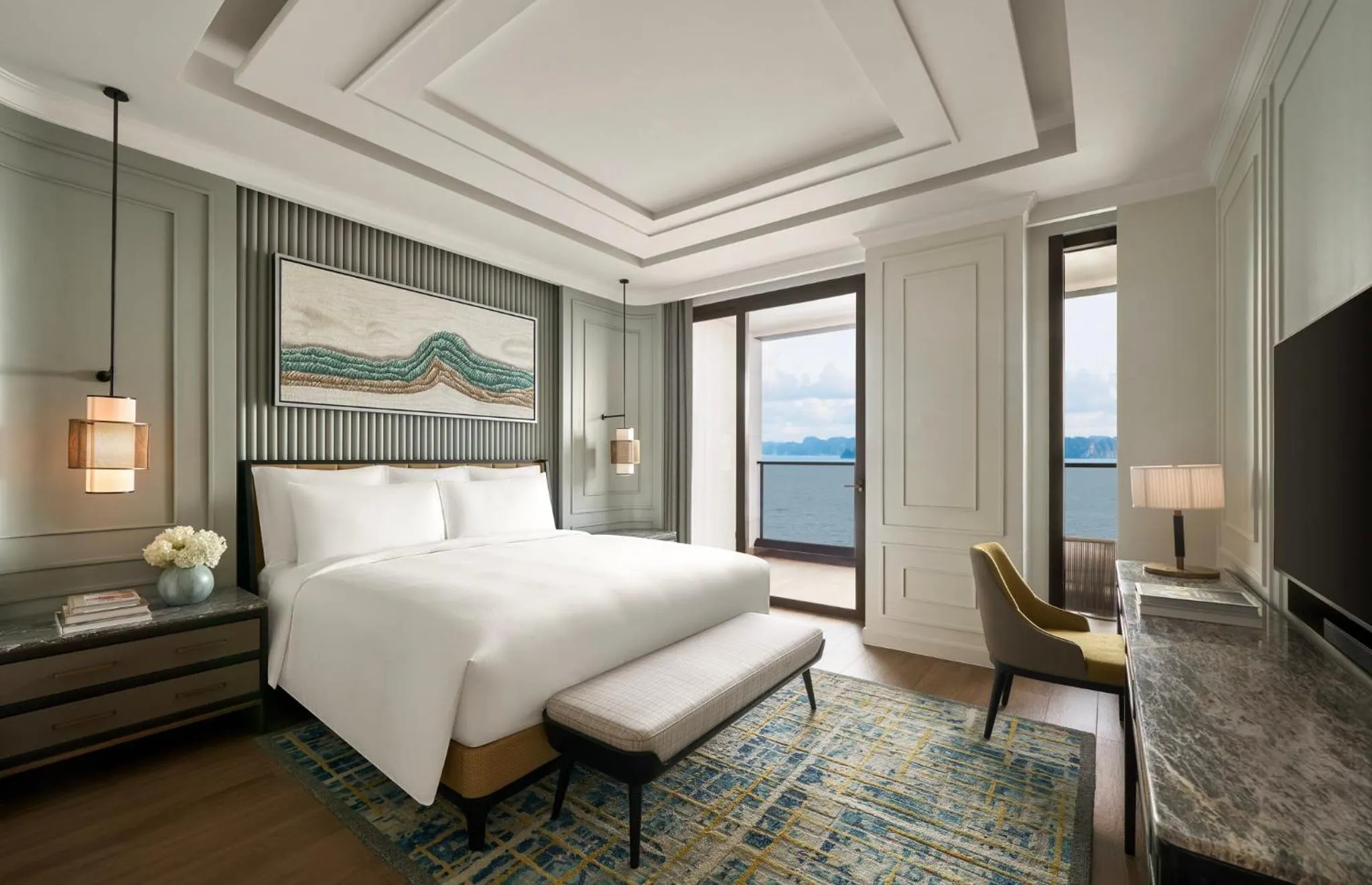 Photo of the whole room, Bed in InterContinental Halong Bay Resort by IHG