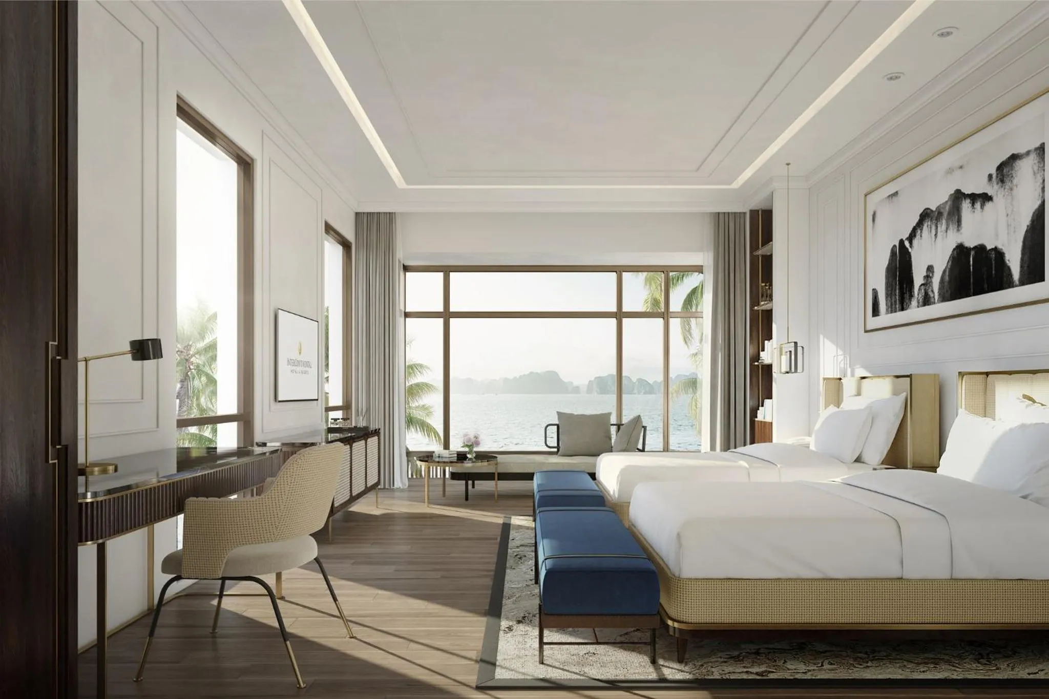 Photo of the whole room, Bed in InterContinental Halong Bay Resort by IHG
