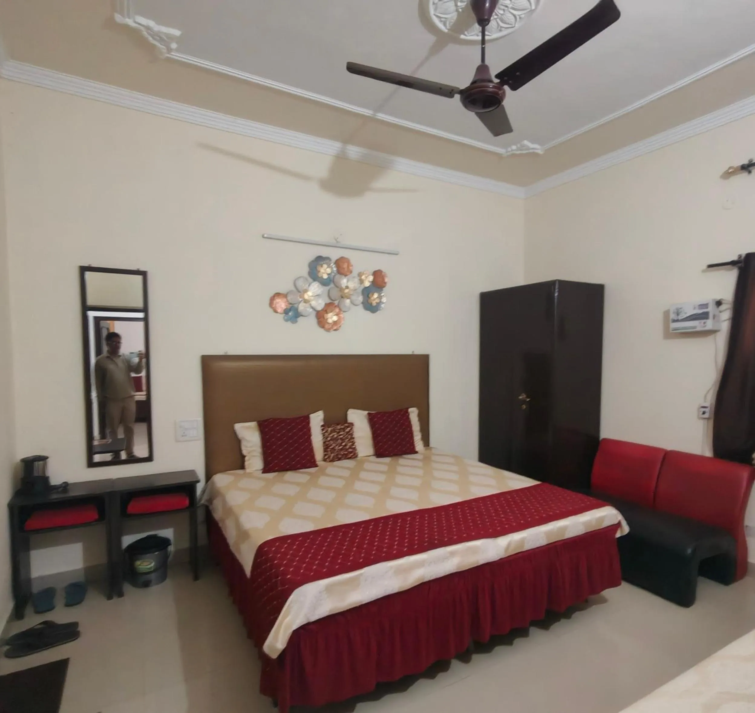Bedroom, Bed in New Chandigarh Holiday Home