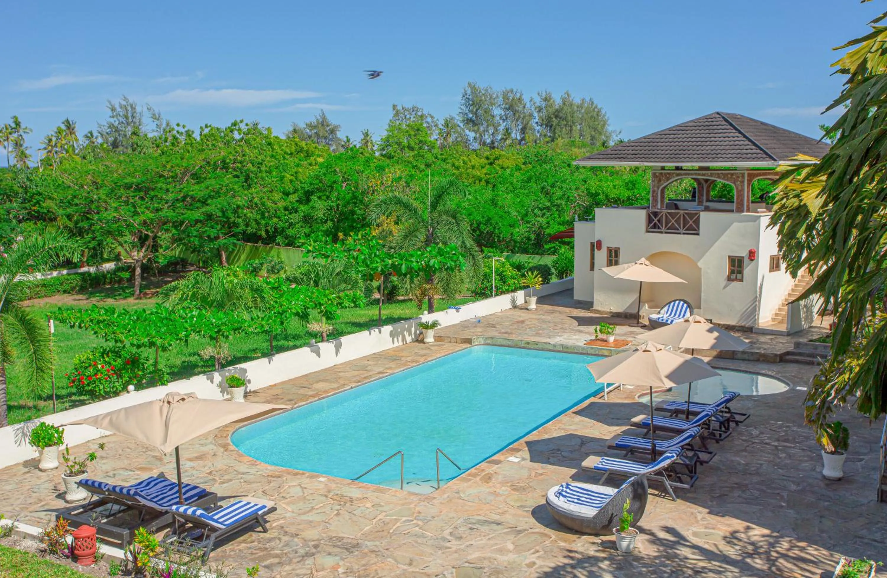 Pool view in Mzima Beach Residences - Diani Beach