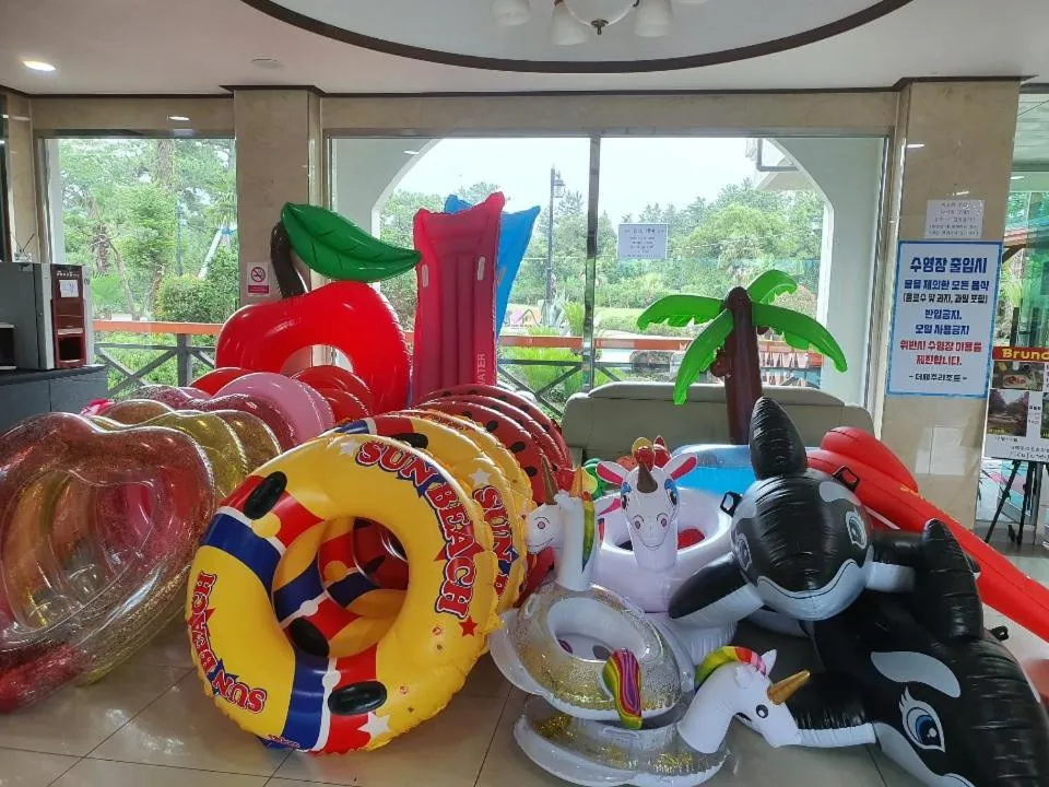 Pool view in Benikea  The Jeju Resort