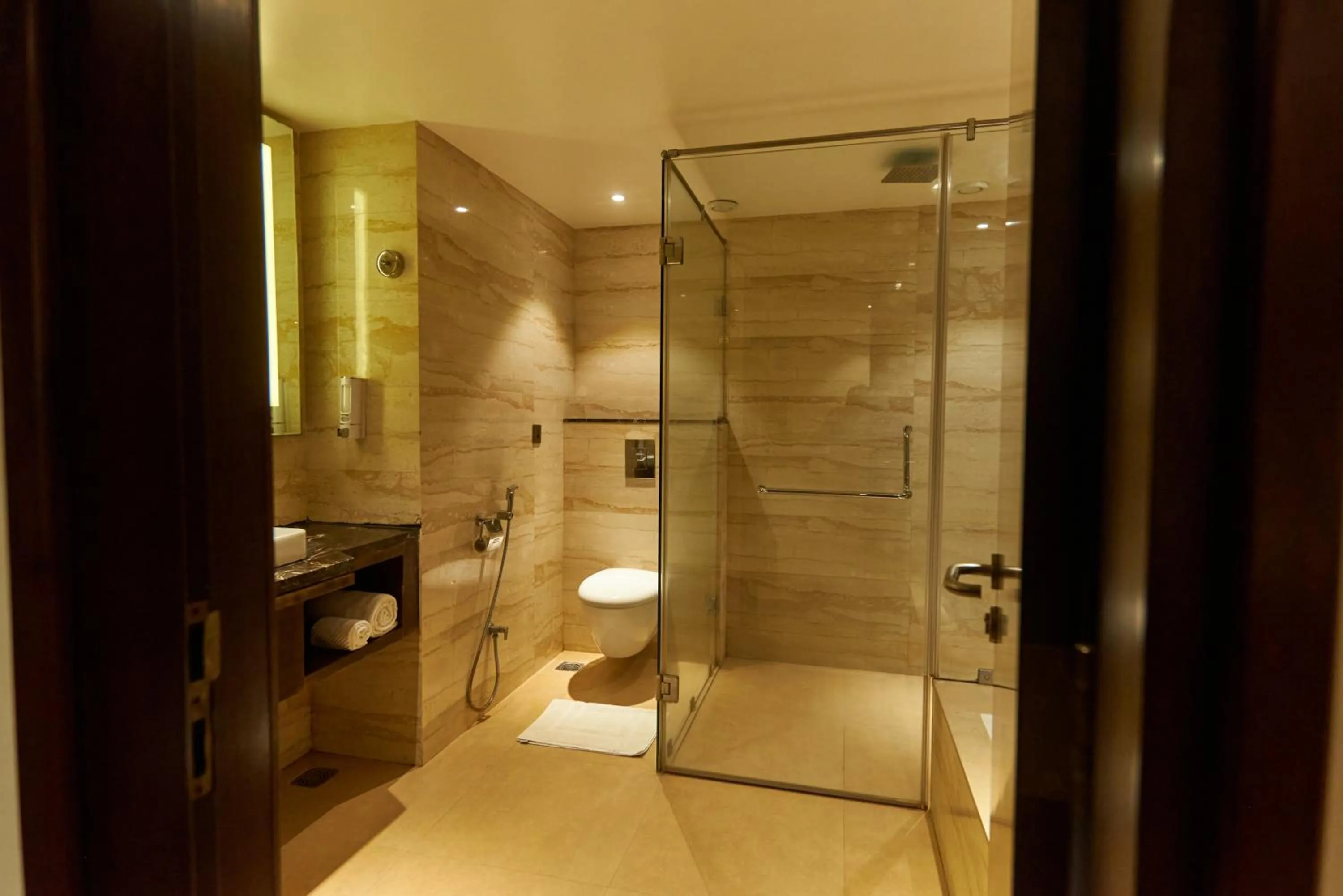 Shower in Tania President Inn