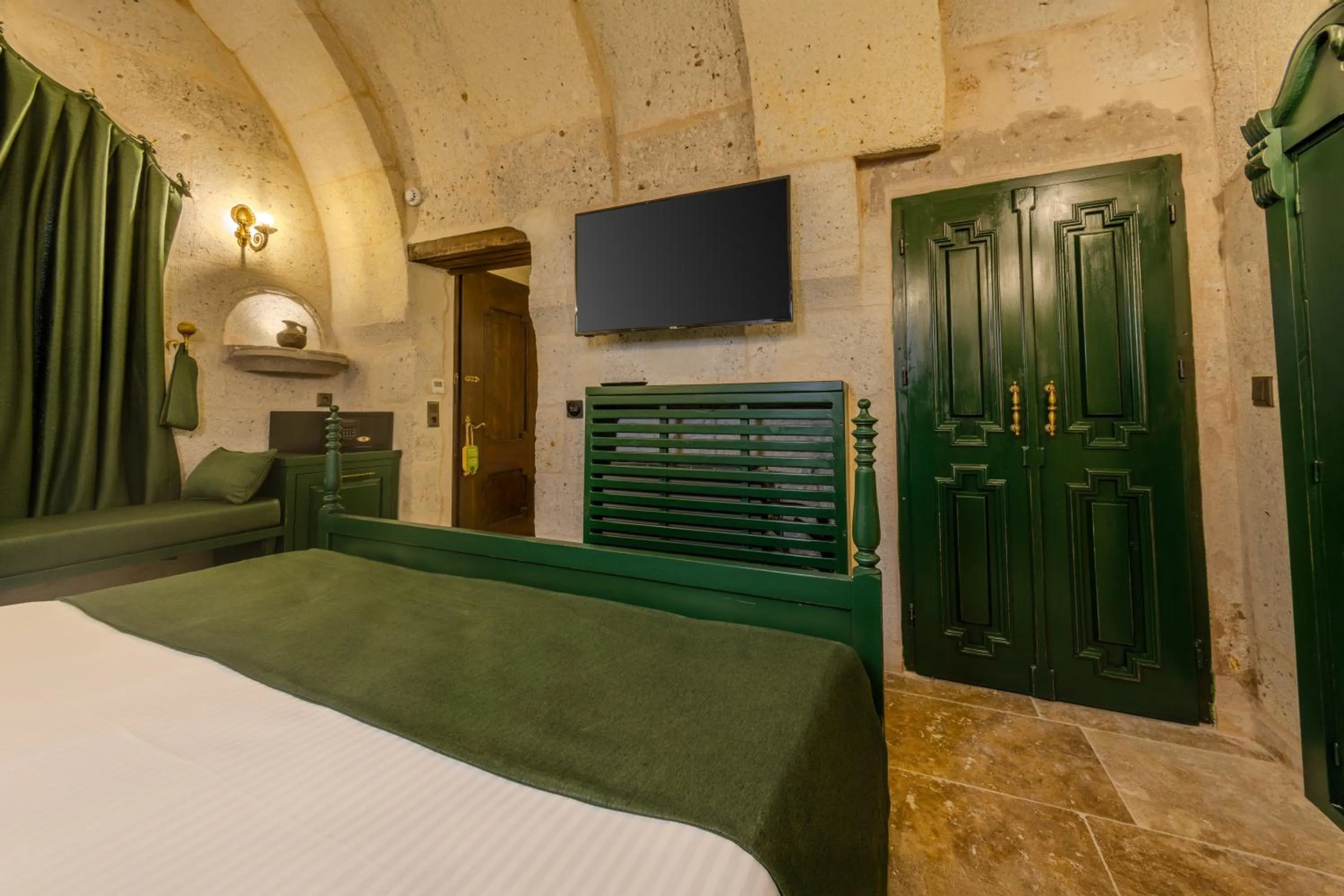 Bed in Castellum Cave Cappadocia