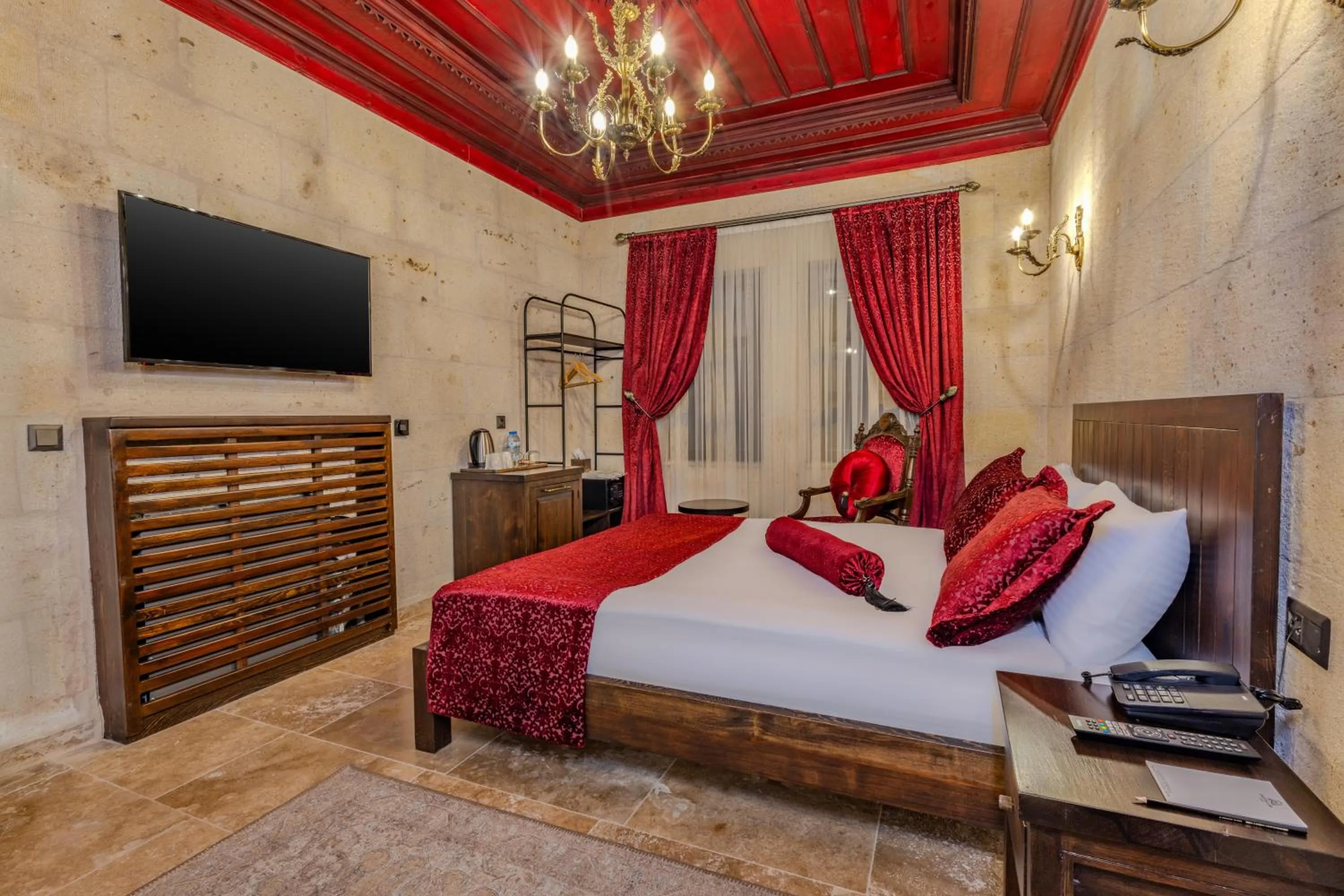 Bed in Castellum Cave Cappadocia