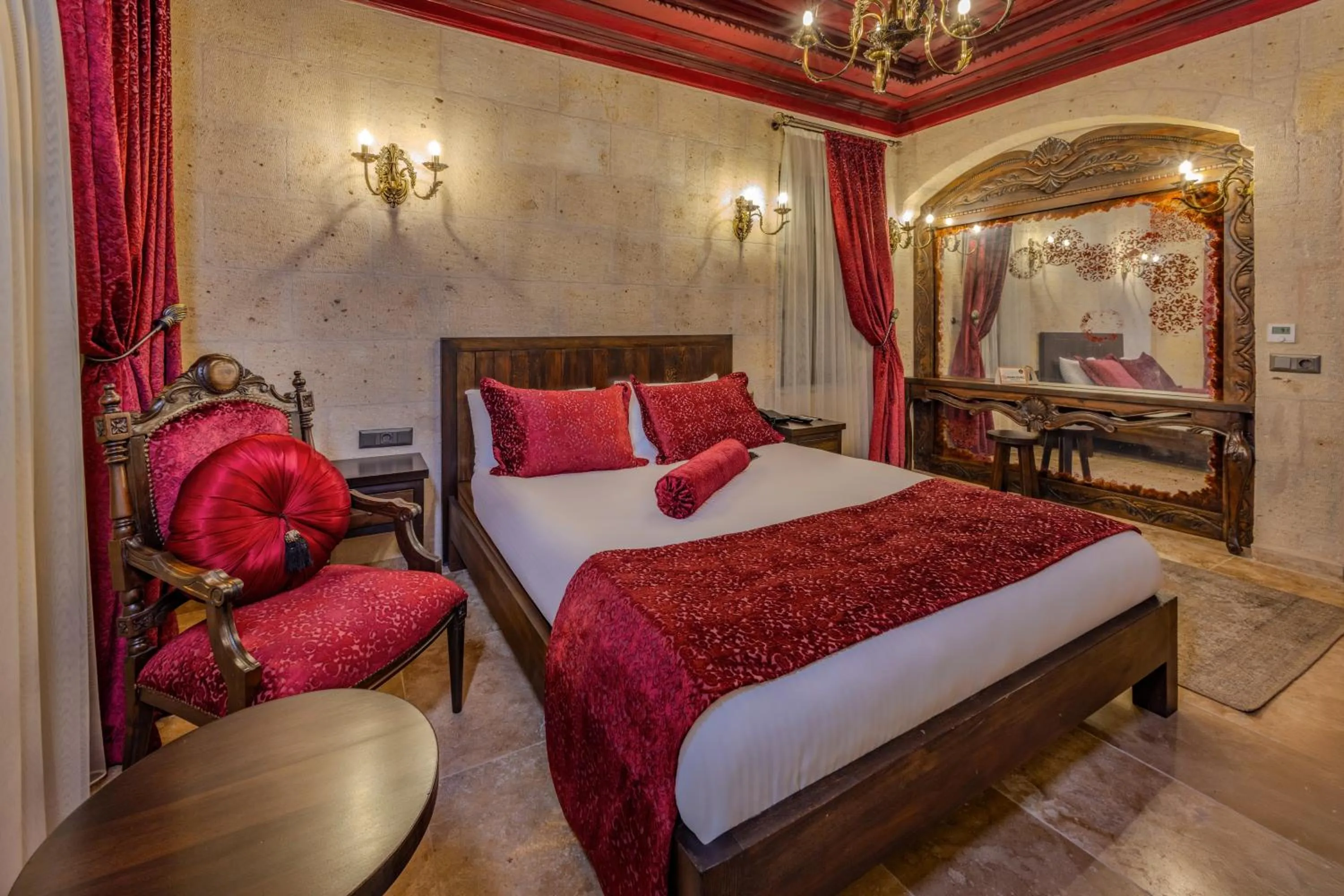 Bed in Castellum Cave Cappadocia