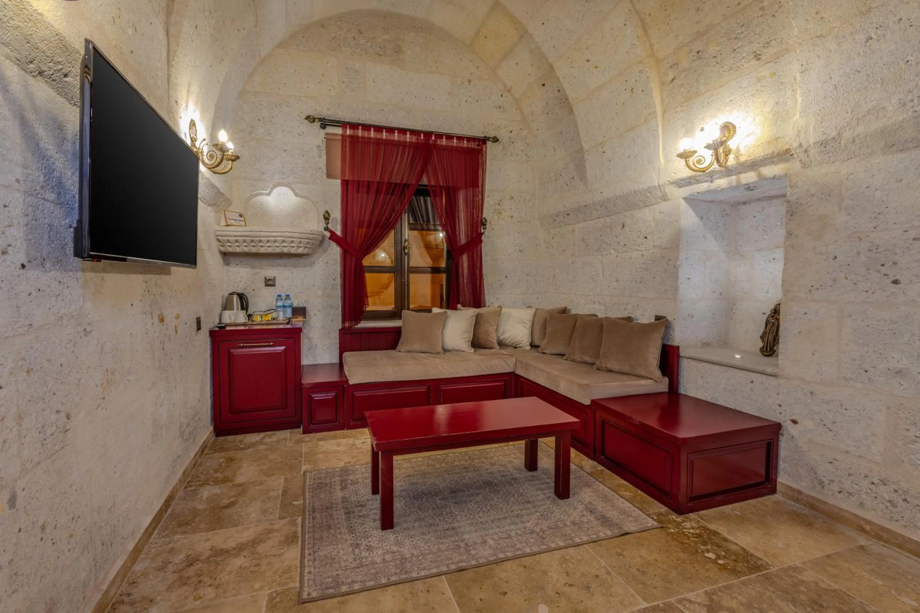 Living room in Castellum Cave Cappadocia
