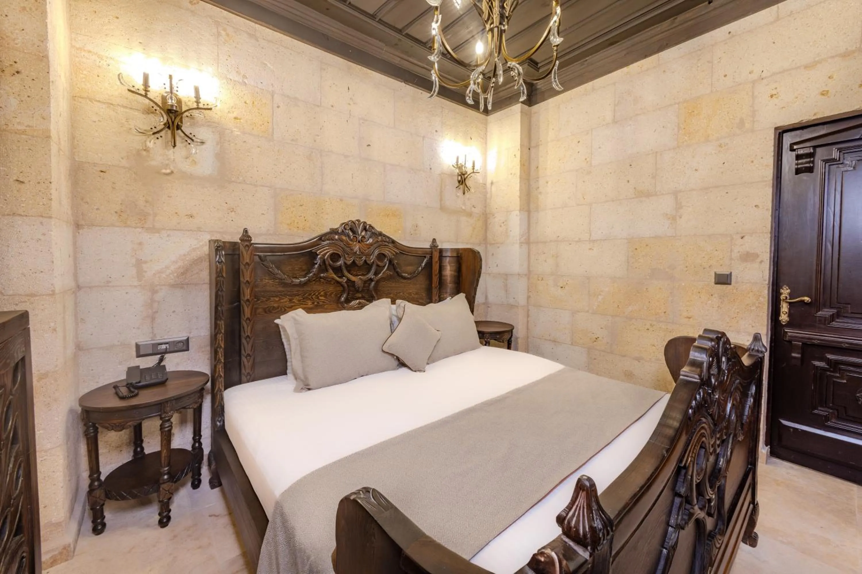 Bed in Castellum Cave Cappadocia