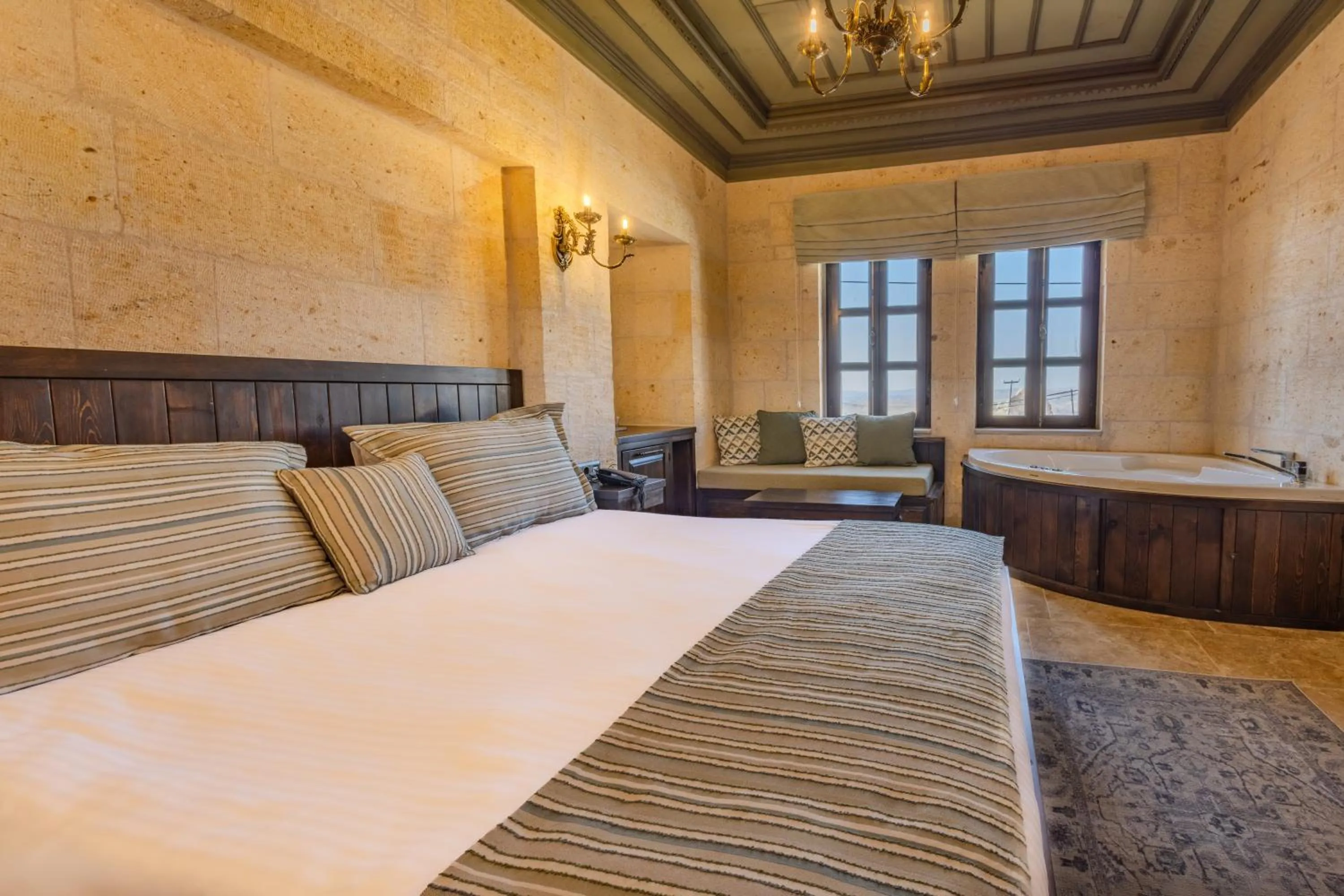 Bedroom, Bed in Castellum Cave Cappadocia