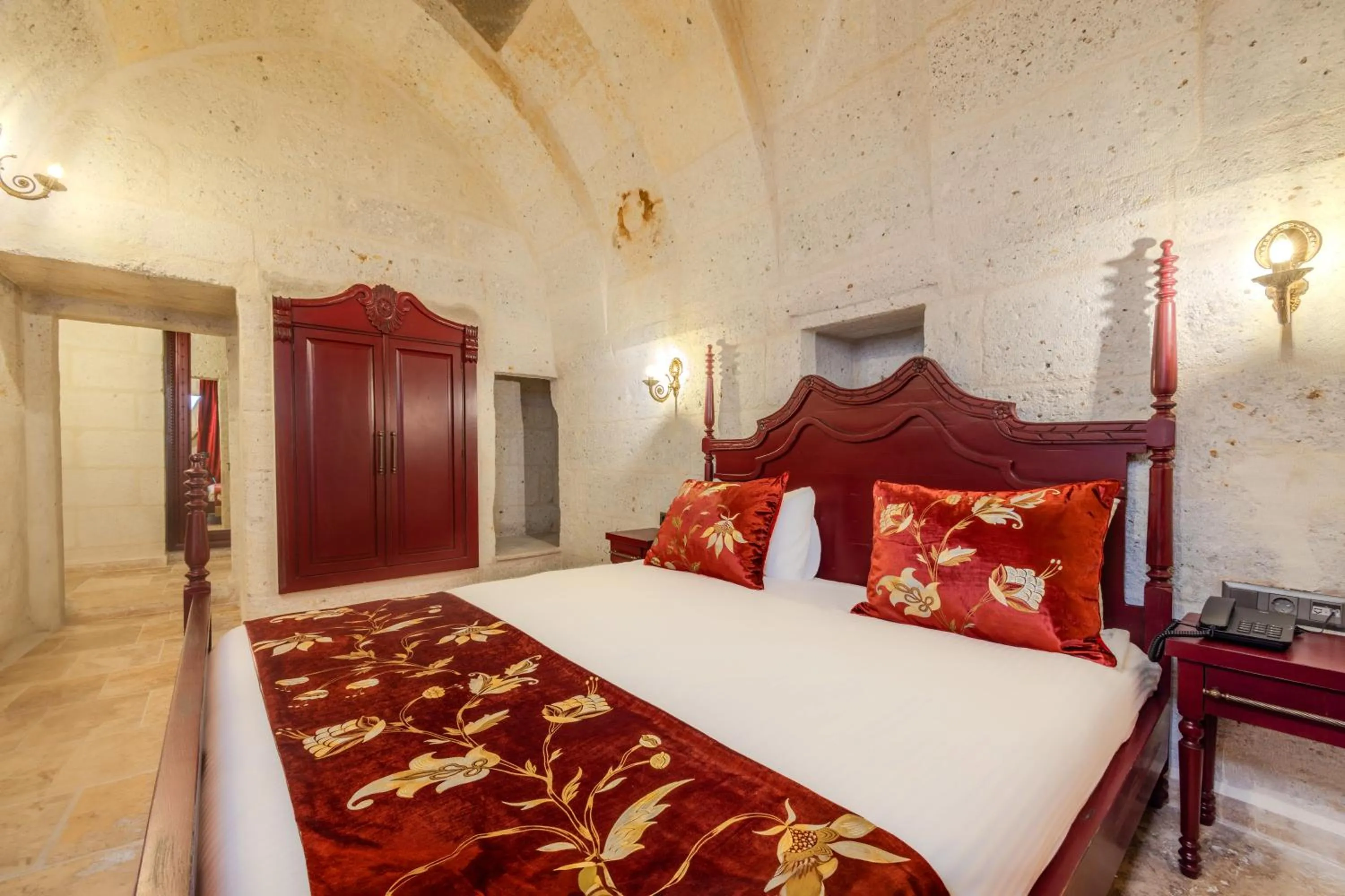 Bed in Castellum Cave Cappadocia