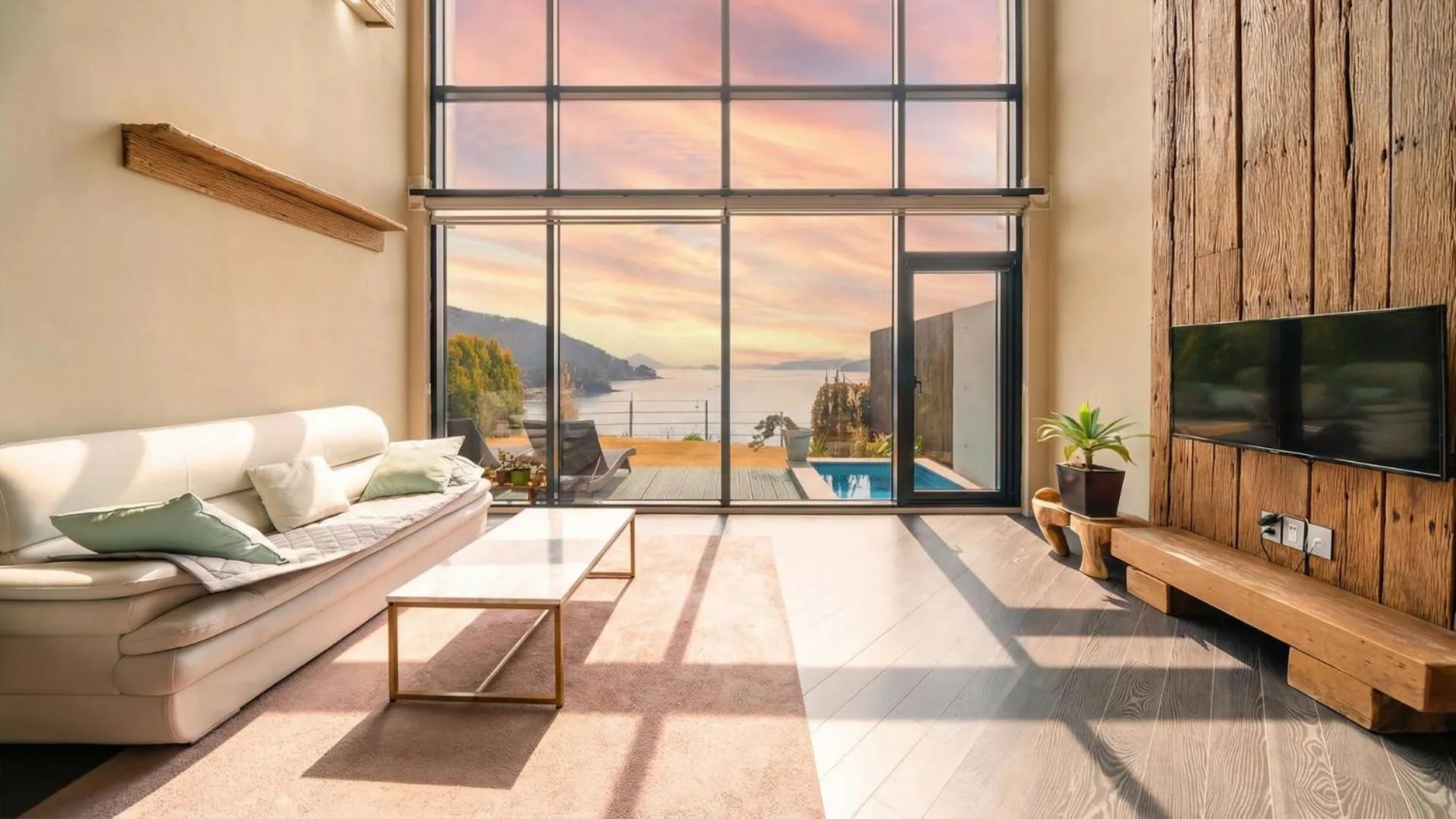 Property building in Geojedo Raonhiljo pollvilla Pension