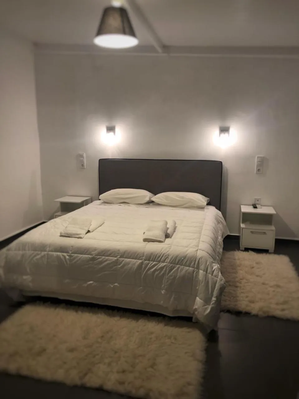 Bed in Leonidaion Guesthouse