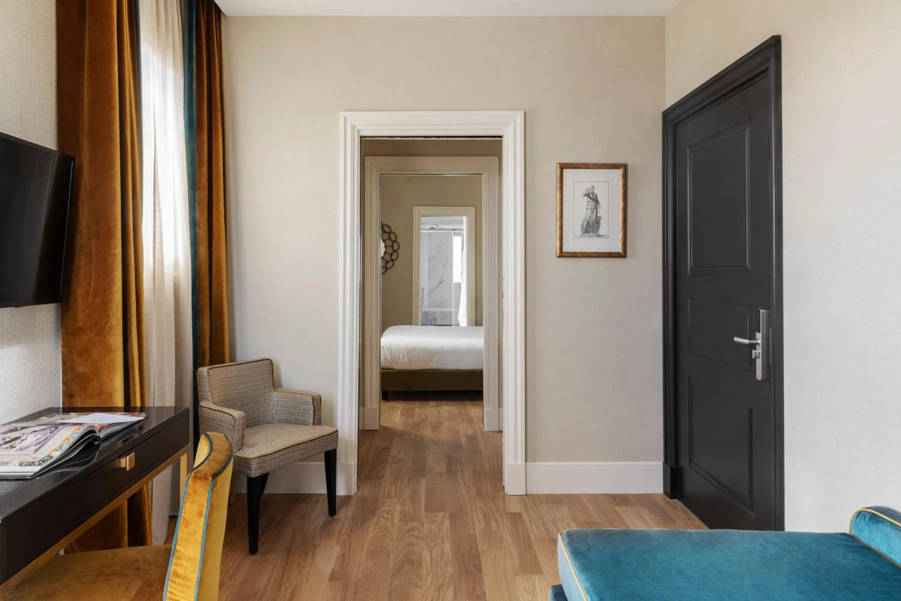 Bed in HOTEL ADRIANO Rooftop