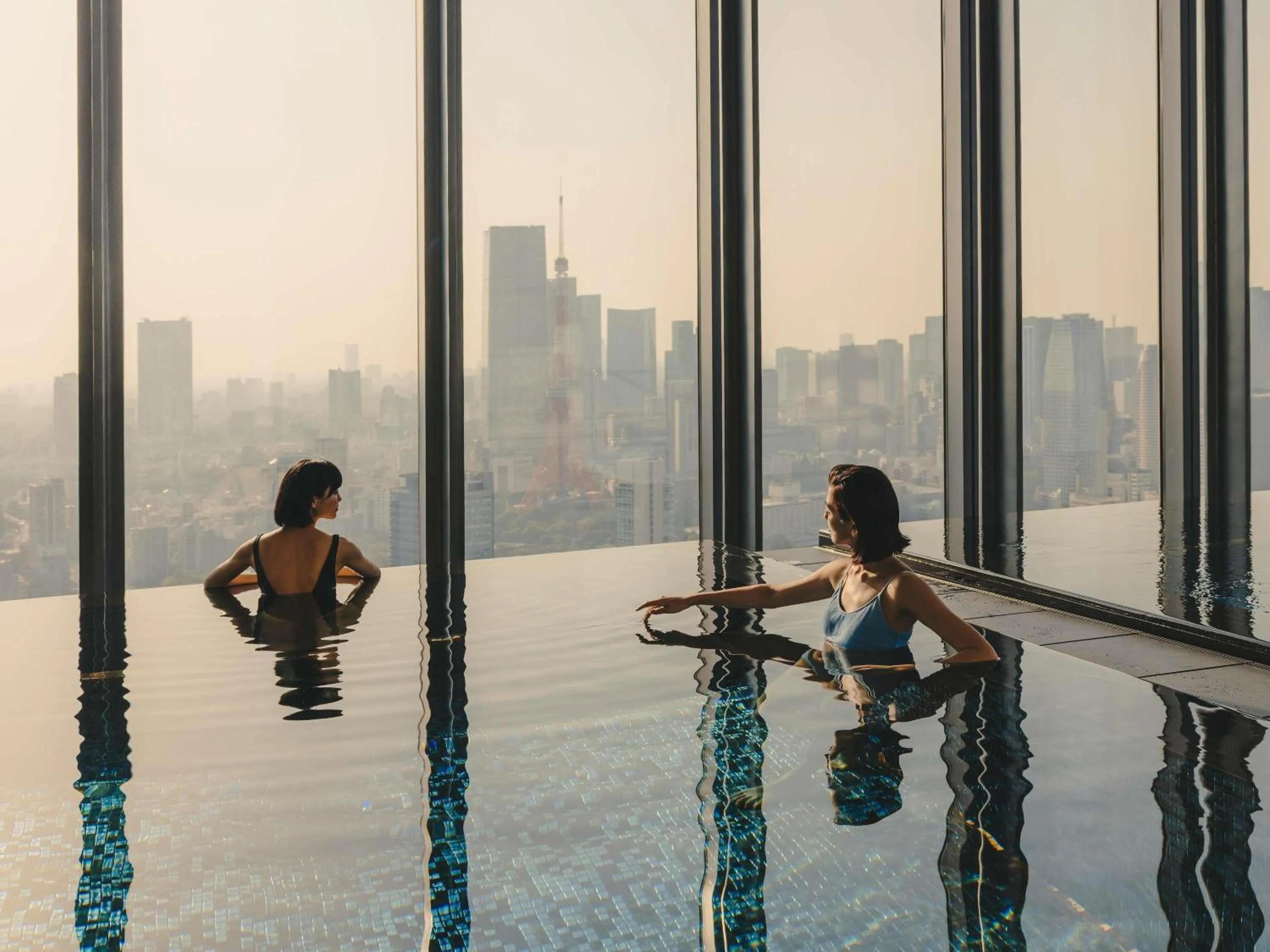 Pool view in Fairmont Tokyo