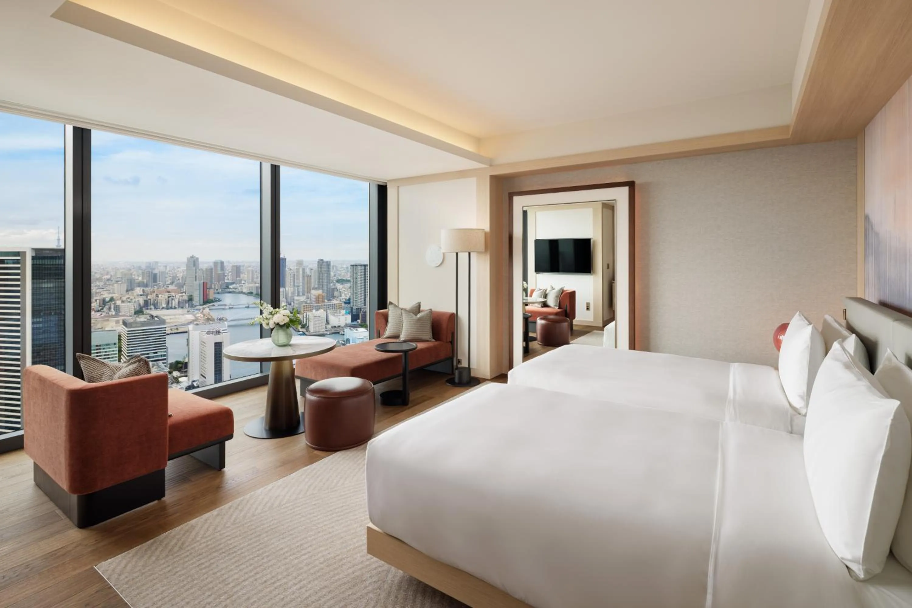 Bed in Fairmont Tokyo