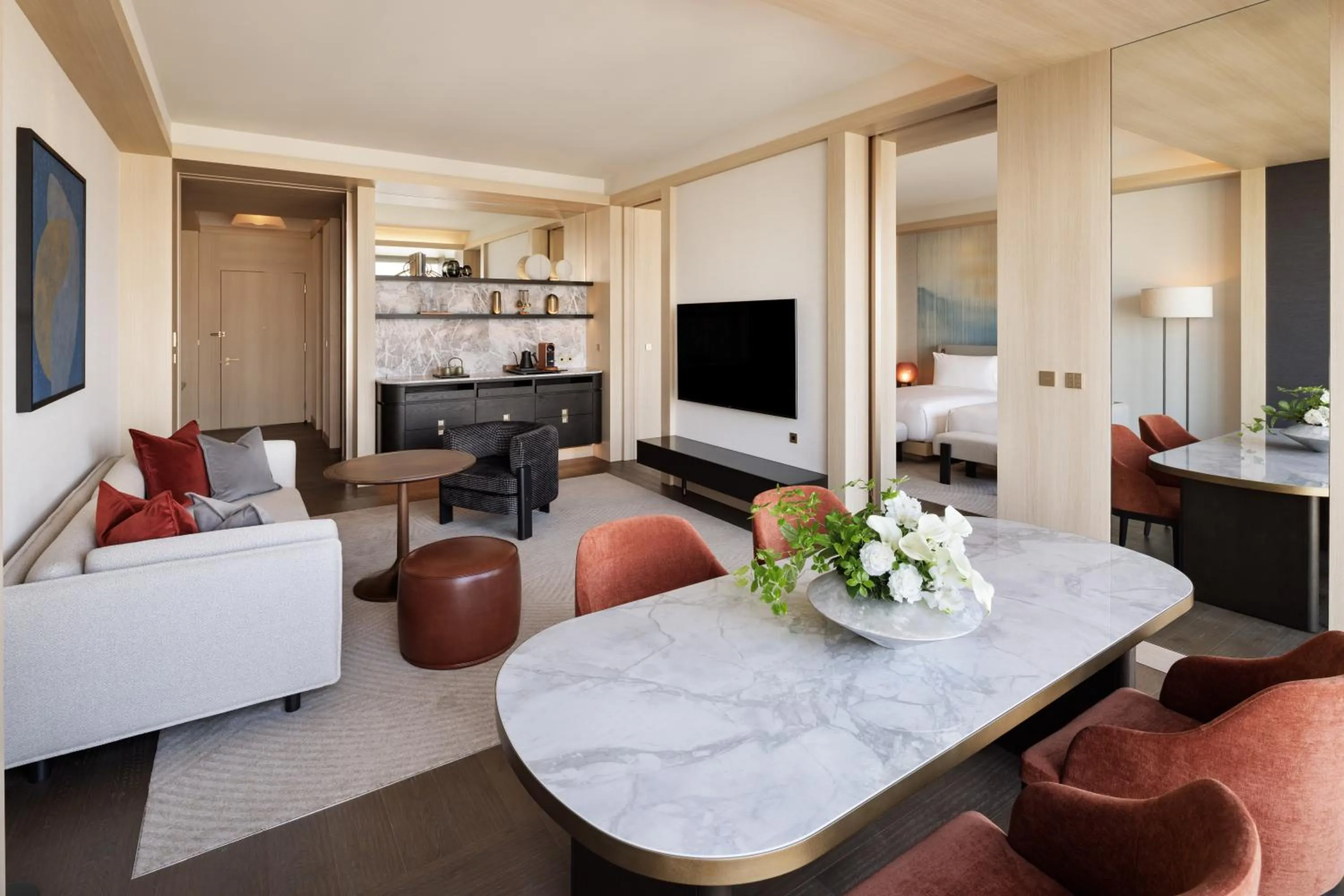 Dining area in Fairmont Tokyo