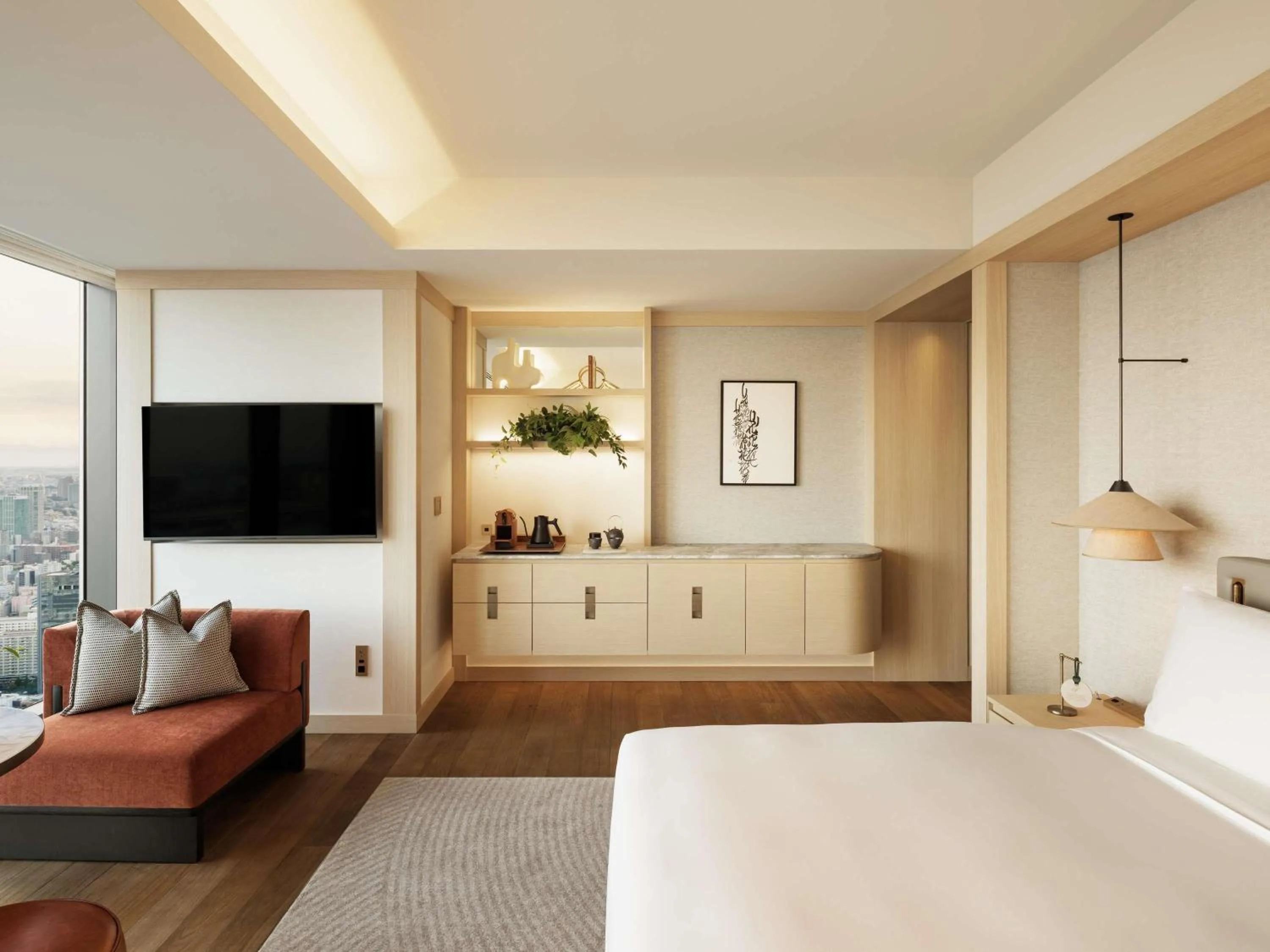 Bedroom, Bed in Fairmont Tokyo