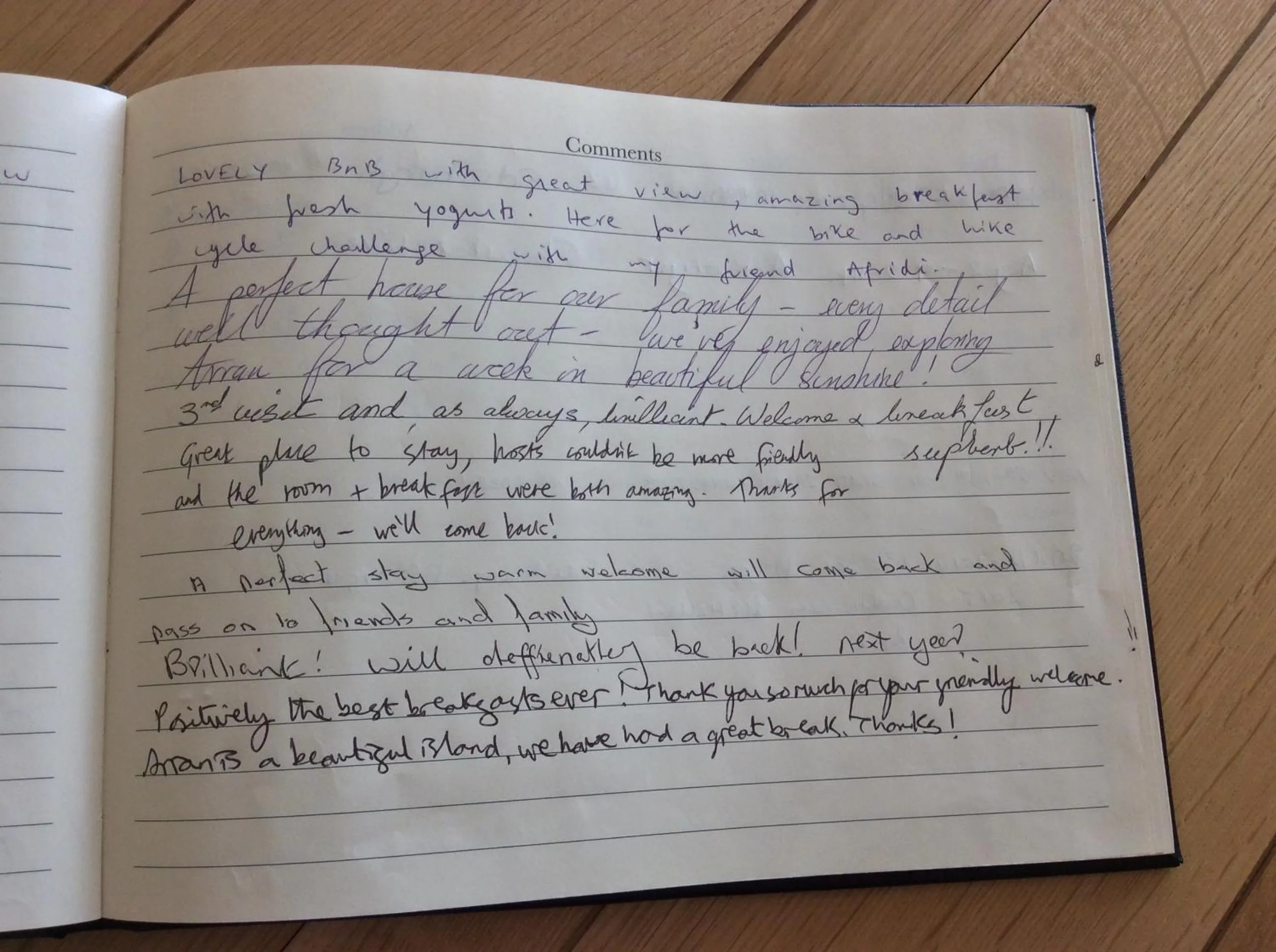 Text overlay in Stonewater House Vegan Bed and Breakfast