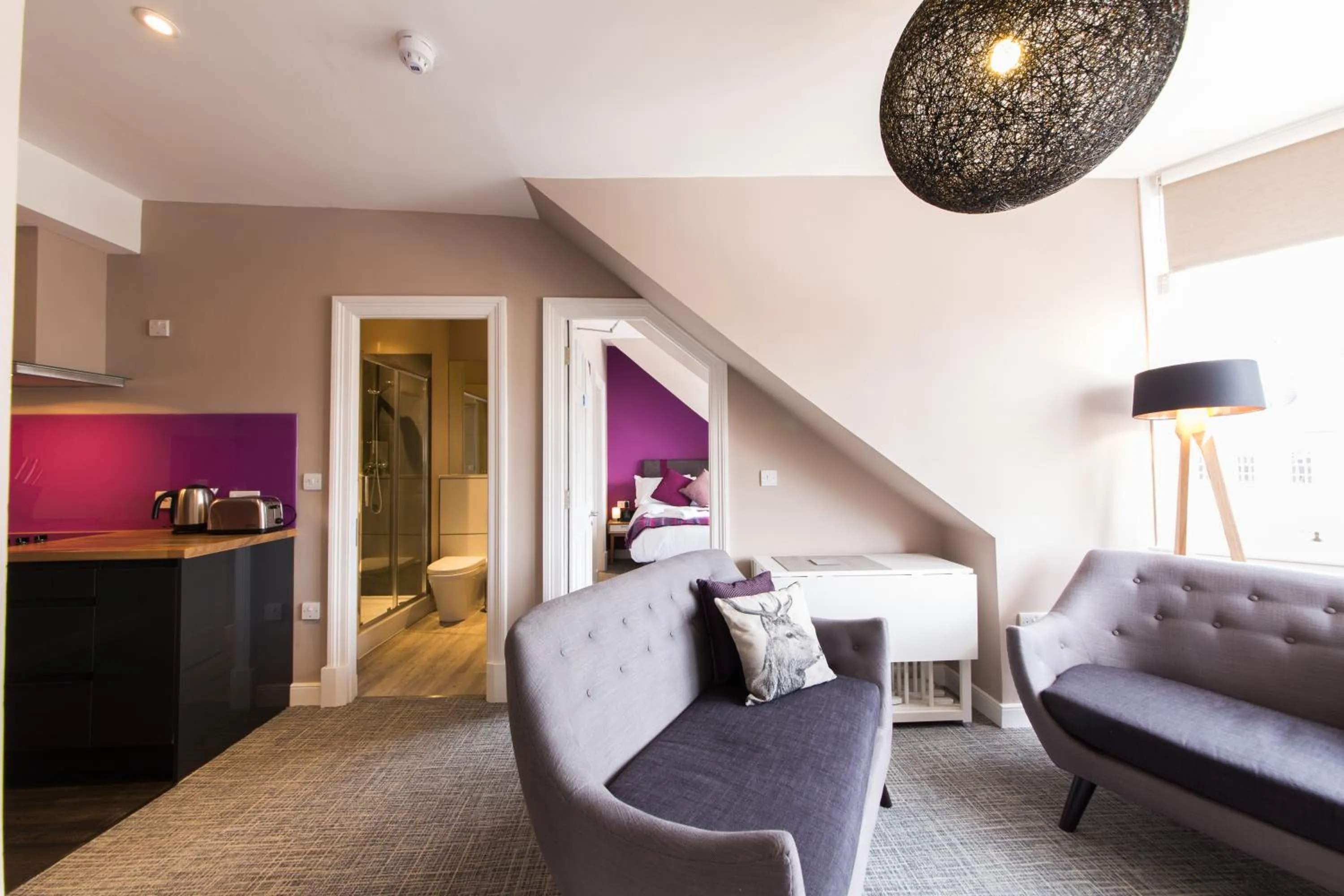 Living room in The Spires Serviced Apartments Edinburgh