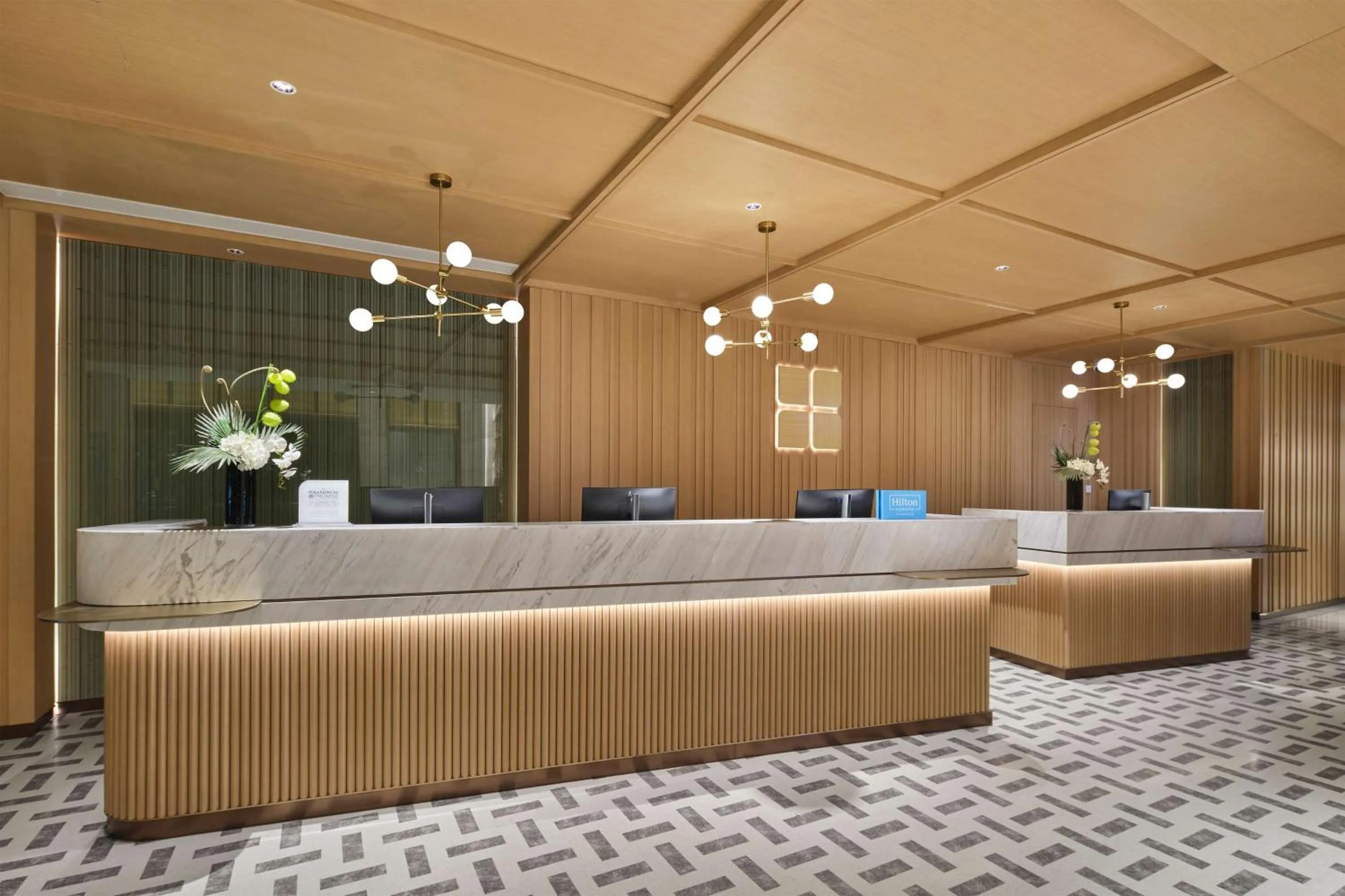 Lobby or reception in Hilton Garden Inn Chengdu Tianfu Panda Tower