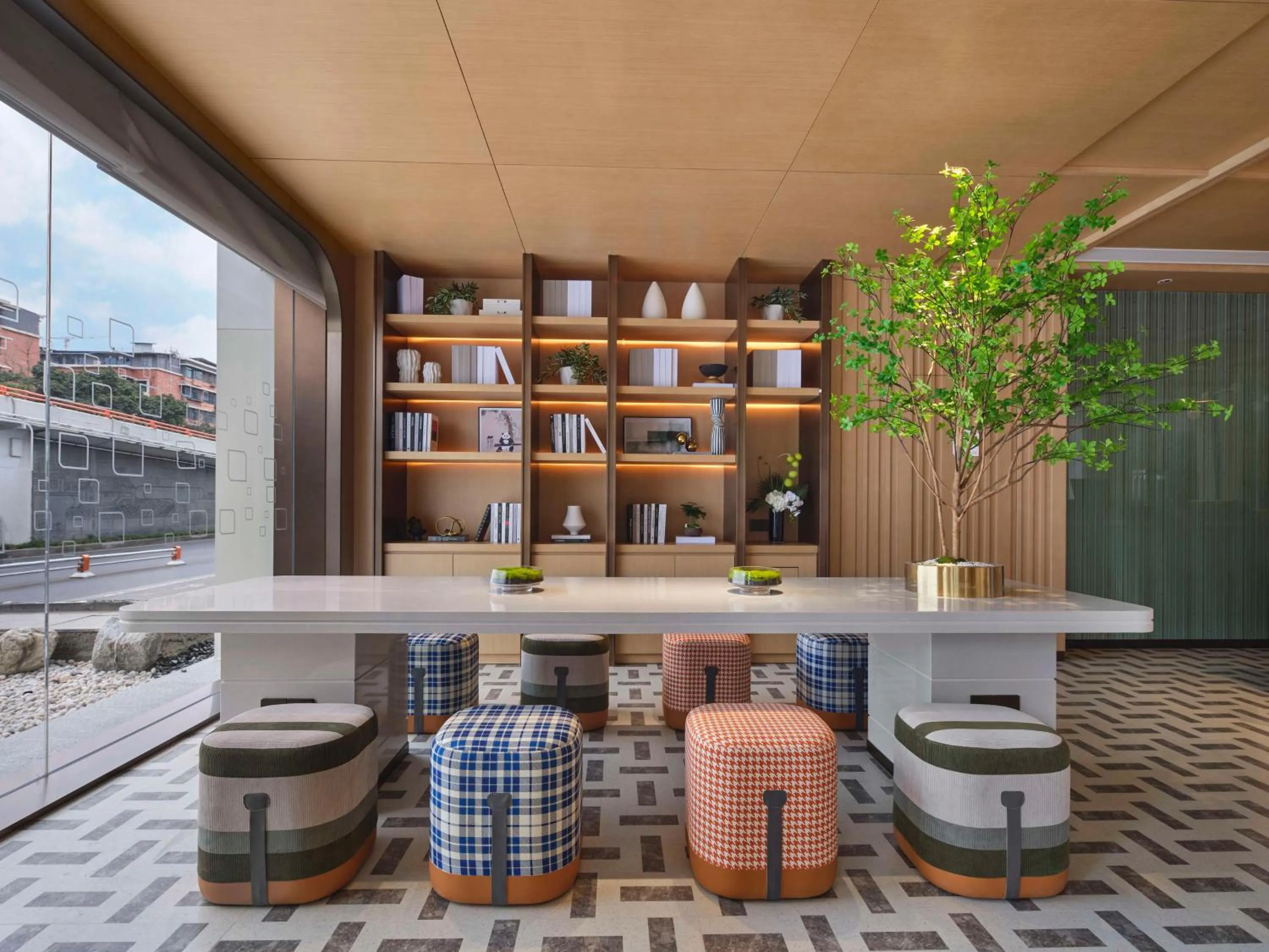 Lobby or reception in Hilton Garden Inn Chengdu Tianfu Panda Tower